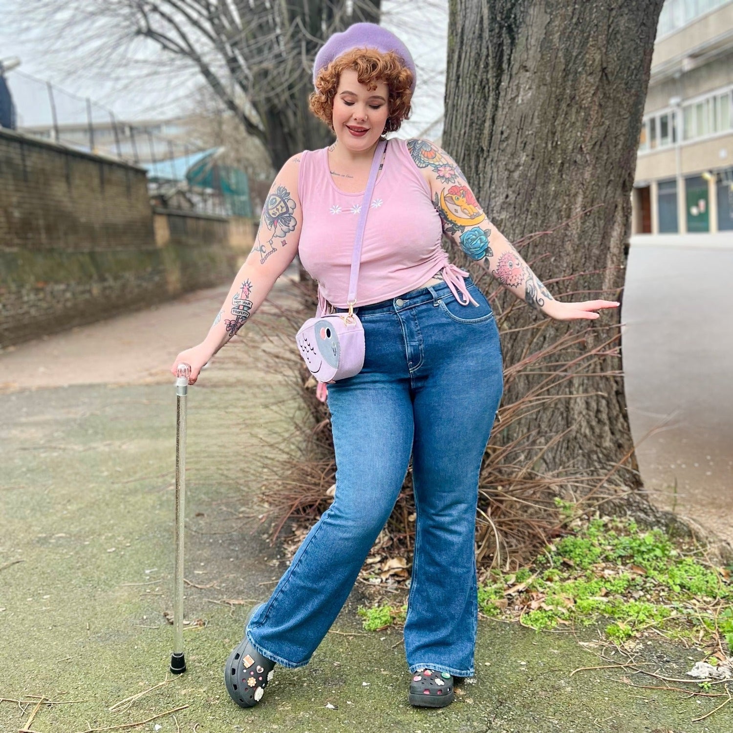 Økologiske bootcut-jeans - Atlantic