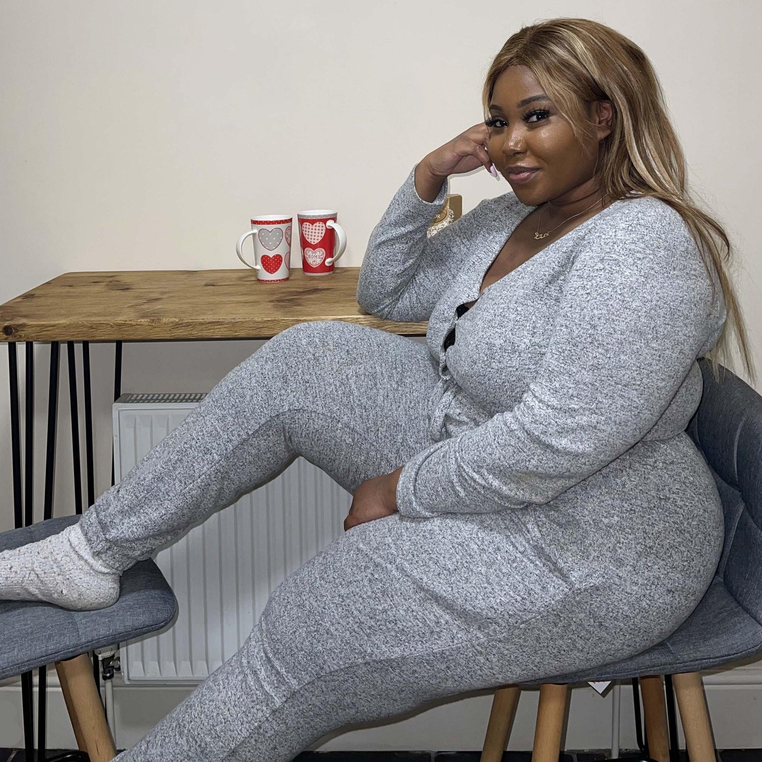 Jumpsuit - Gråmeleret