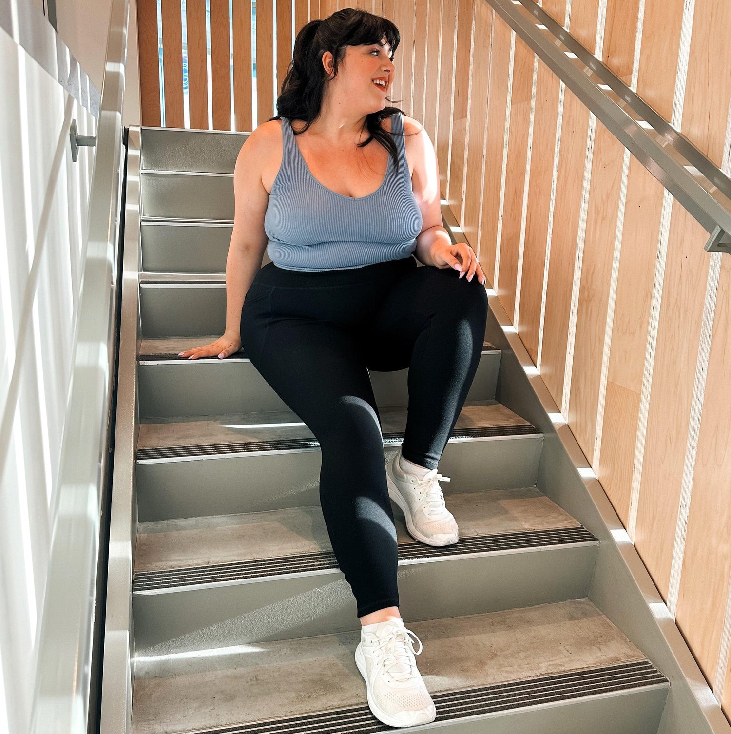 Lange Squat Proof Leggings (V2) - 3 par i sort