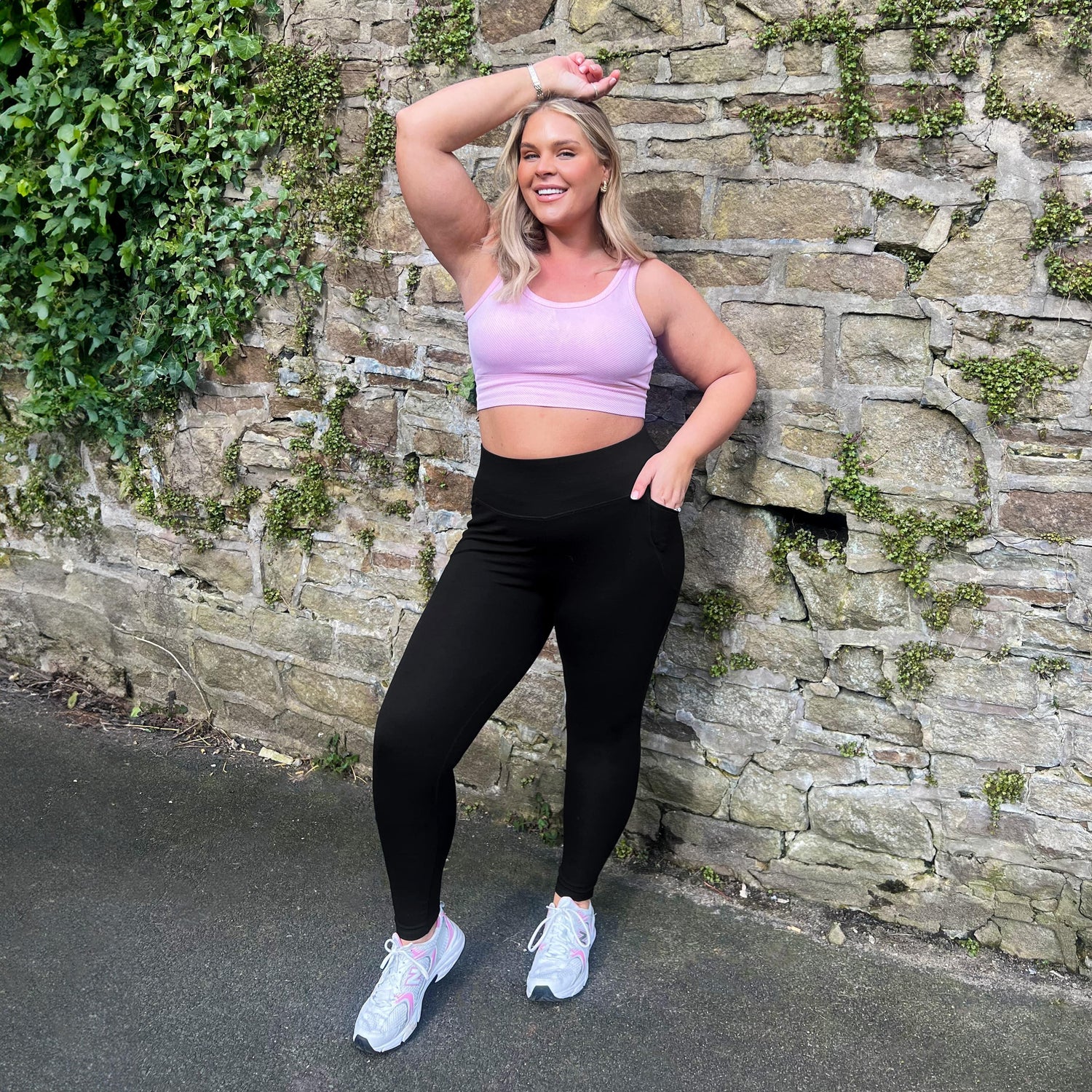 Lange Squat Proof Leggings (V2) - 3 par i sort