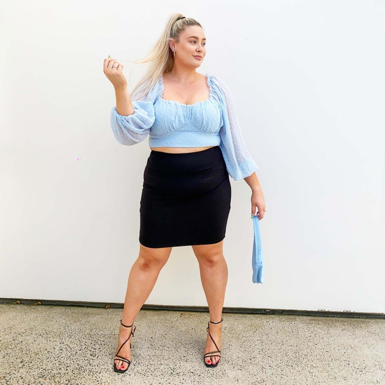 Blyantnederdel - Sort