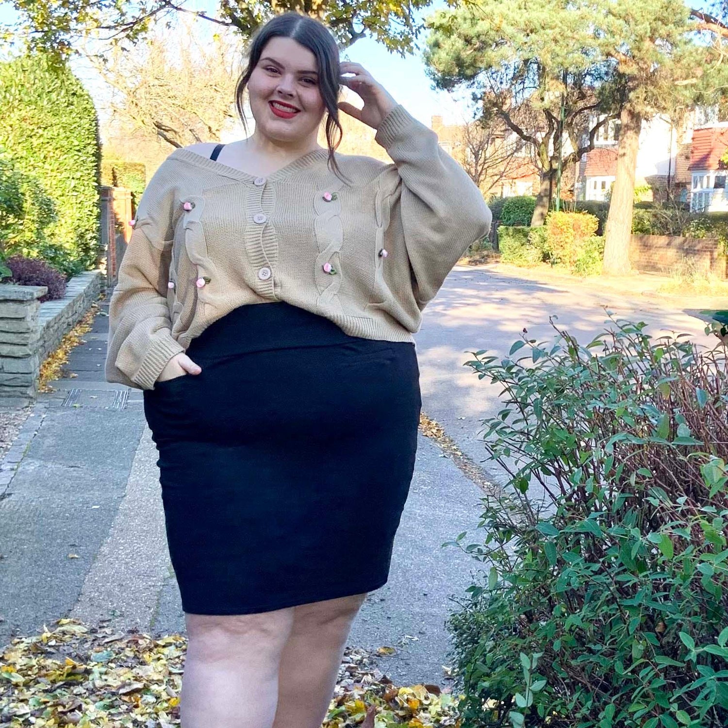 Blyantnederdel - Sort