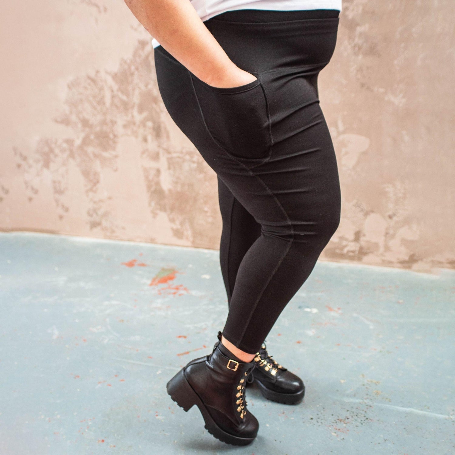Squat Proof korte leggings - sort