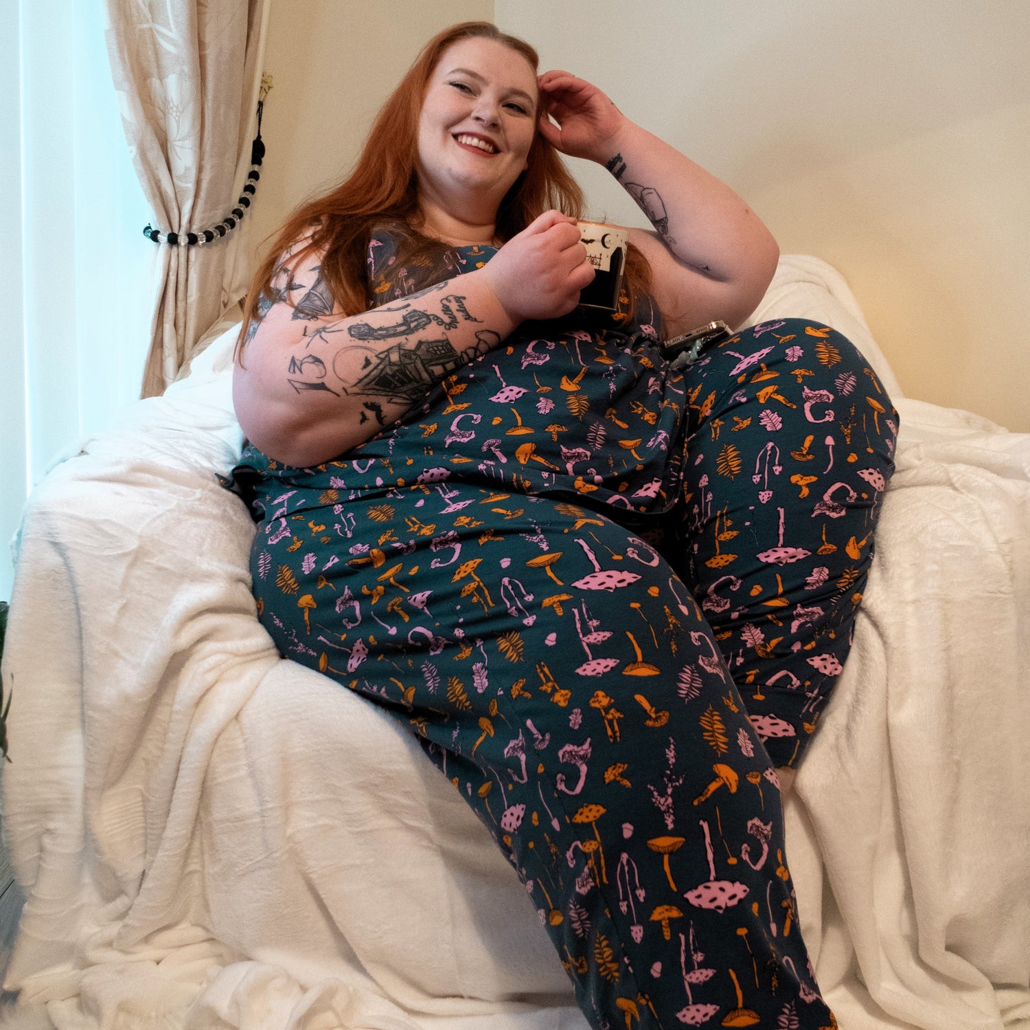 PJ-vest i økologisk bomuld - Mushie Patch