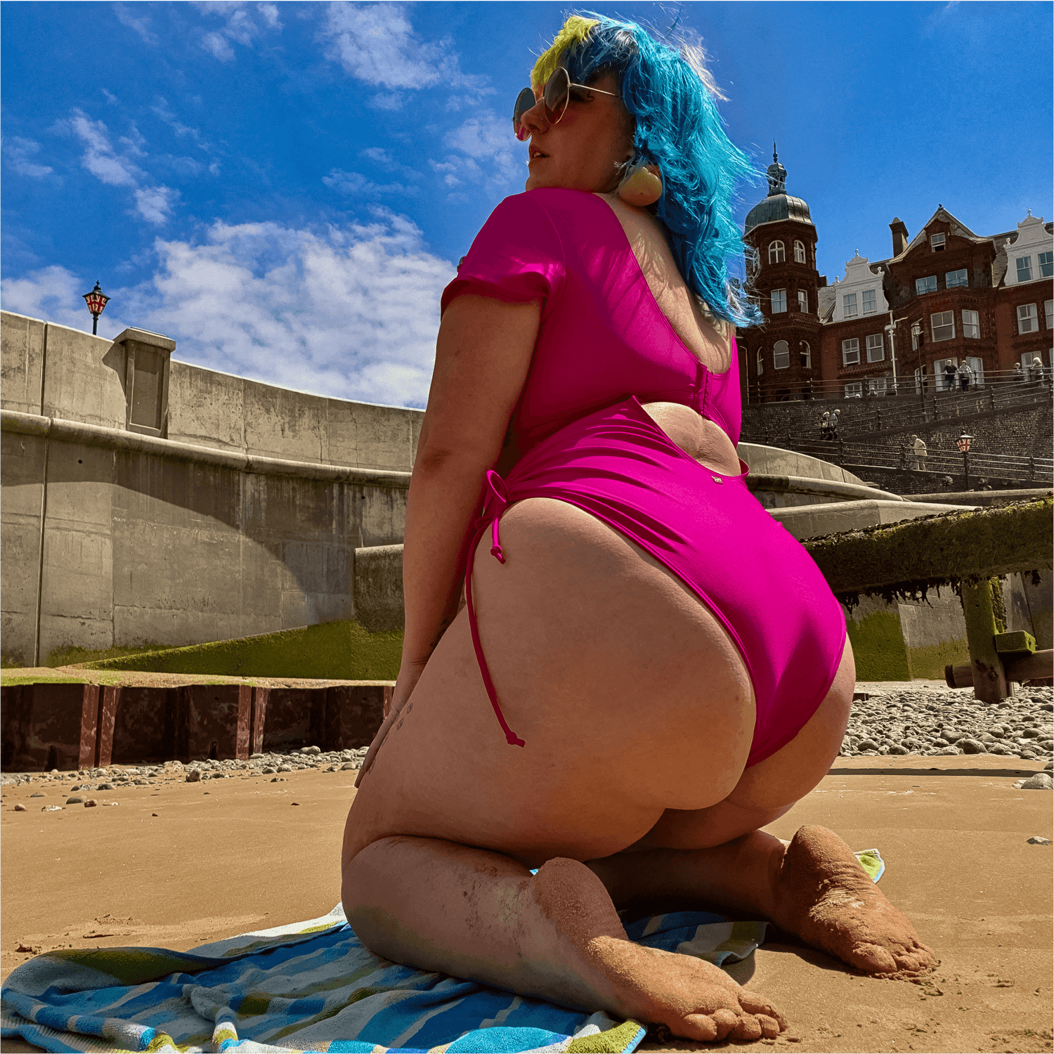 Badedragt - Vis mig pengene - Hot Pink - Snag