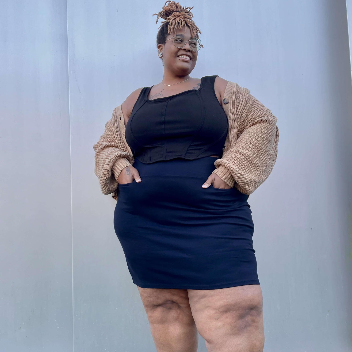 Mini nederdel - Navy