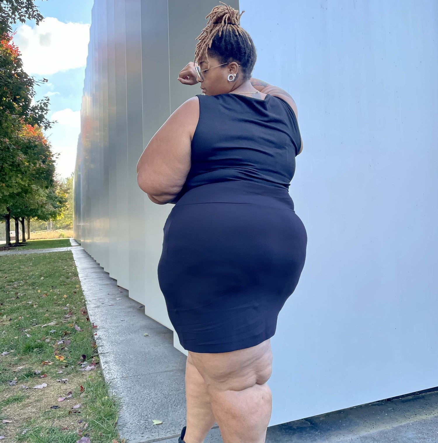 Mini nederdel - Navy