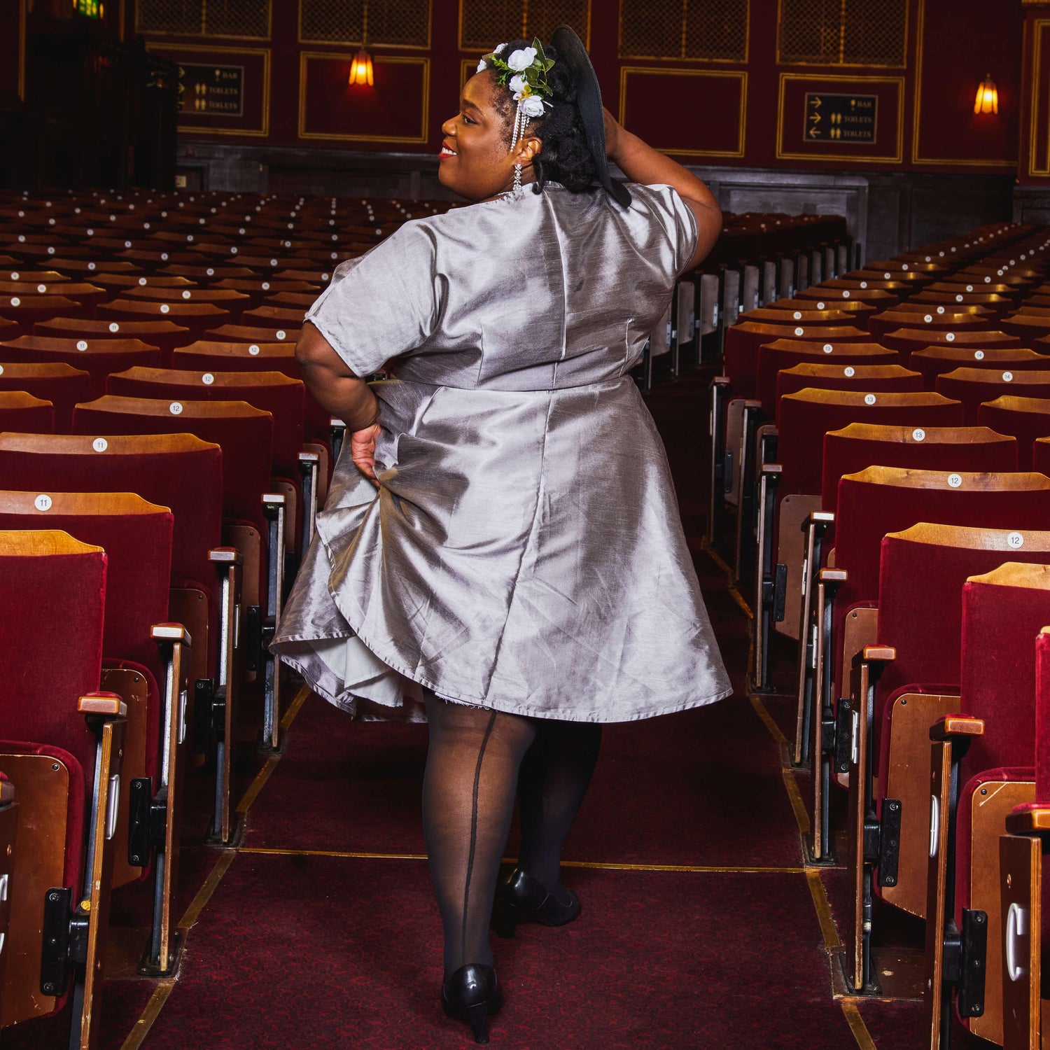 Vintage gennemsigtige strømper - lakrids