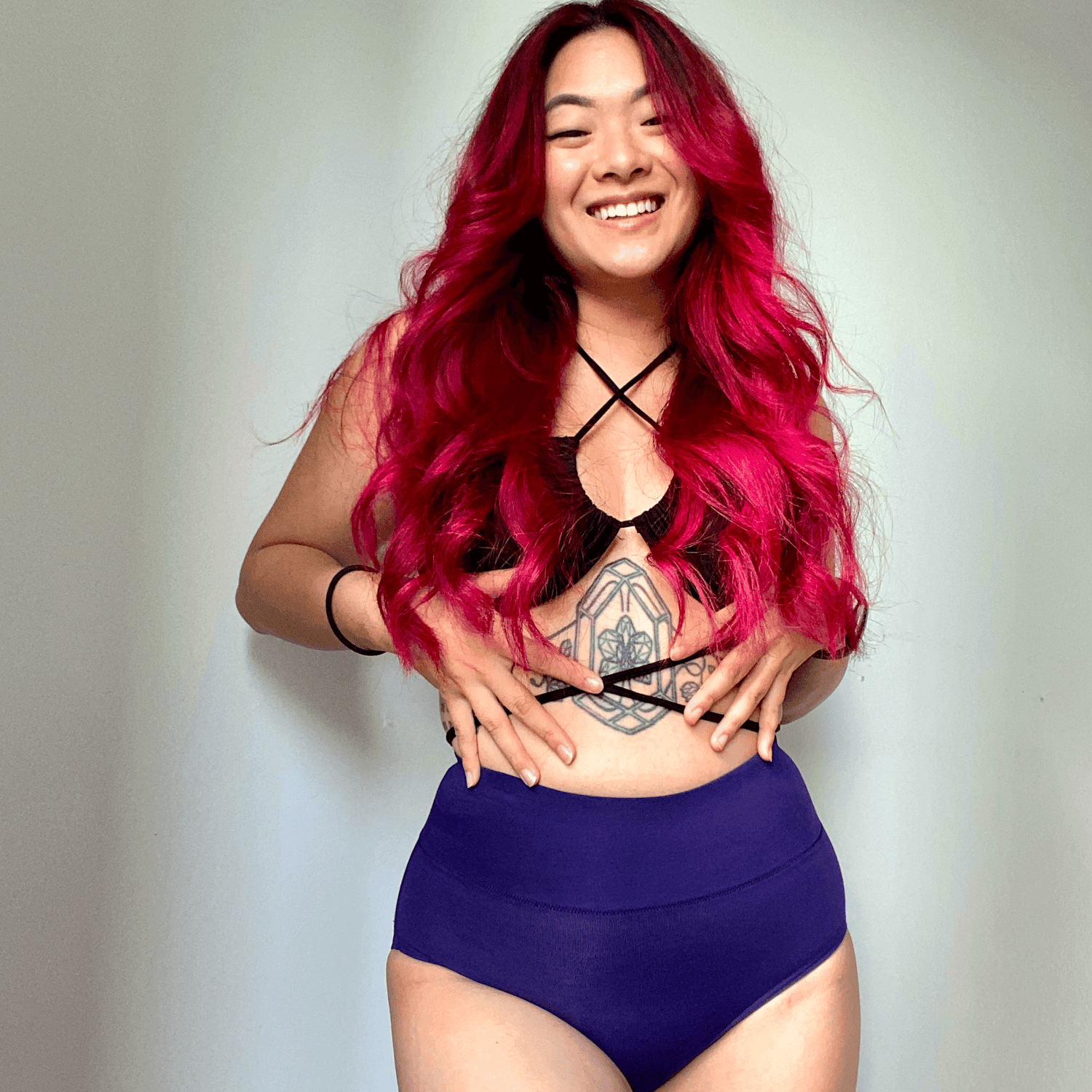 Knickers i økologisk bomuld - Suffragette Purple