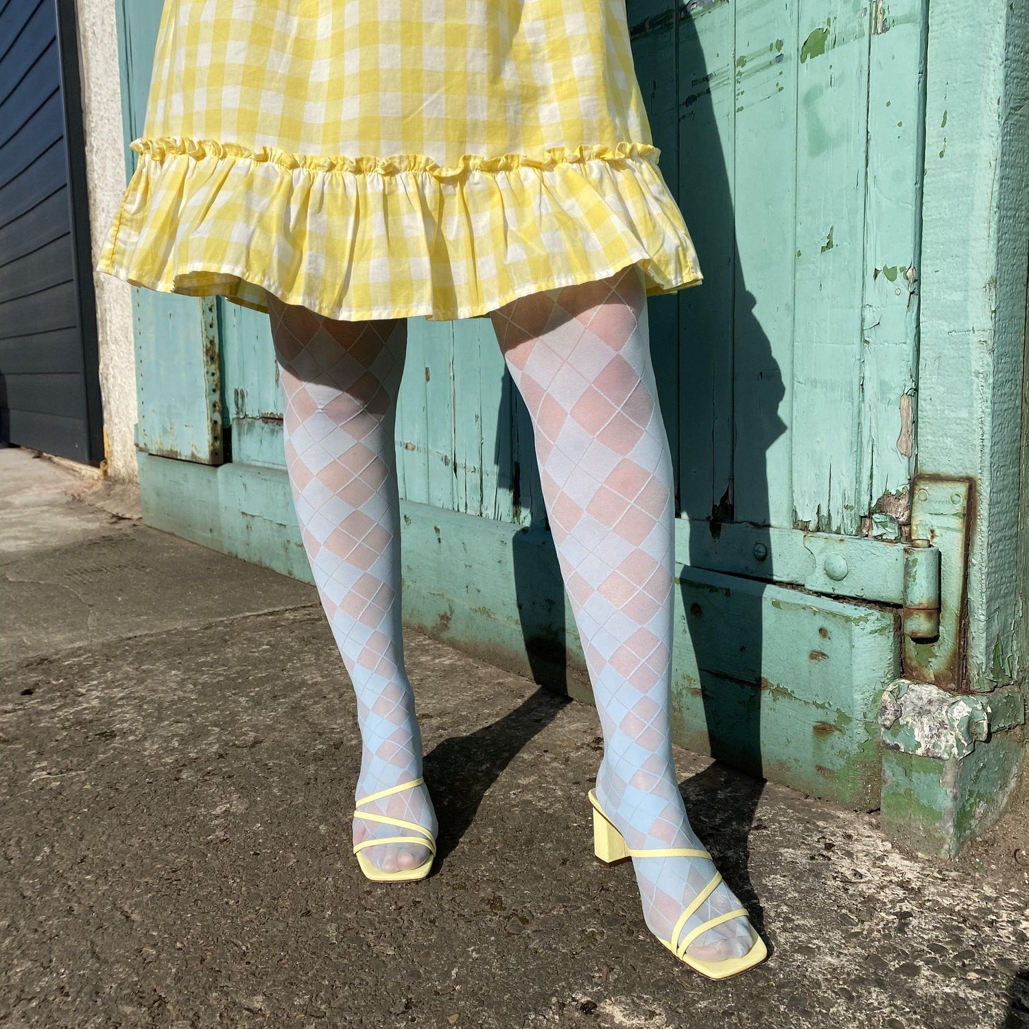 Strømpebukser - 40 Denier Diamonds - Menthe Glacier