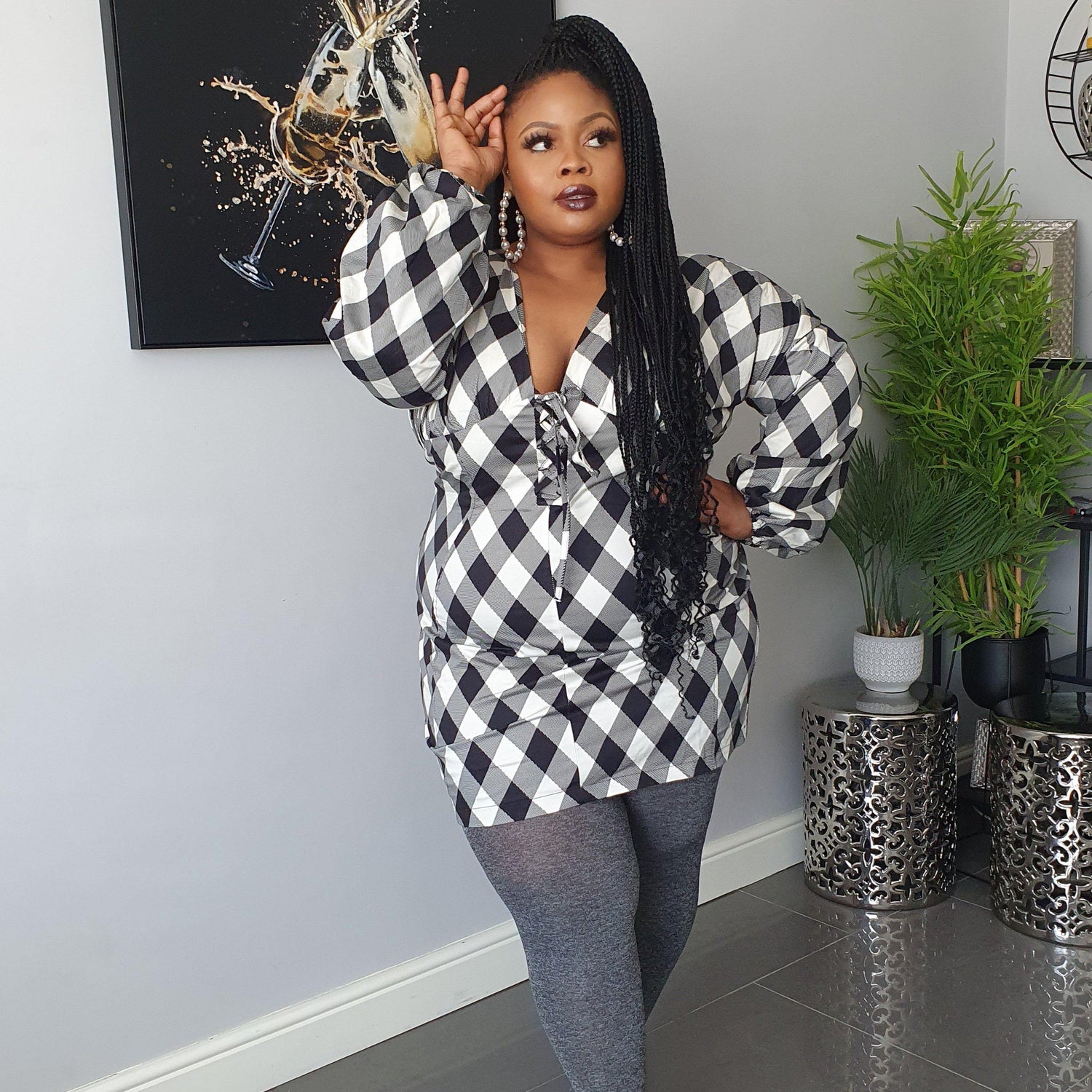 Marl-strømpebukser - Regnvejrsdag