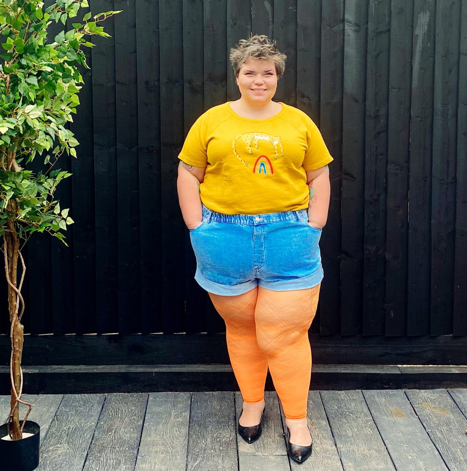 Strømpebukser - Flapper - Orange Sherbet