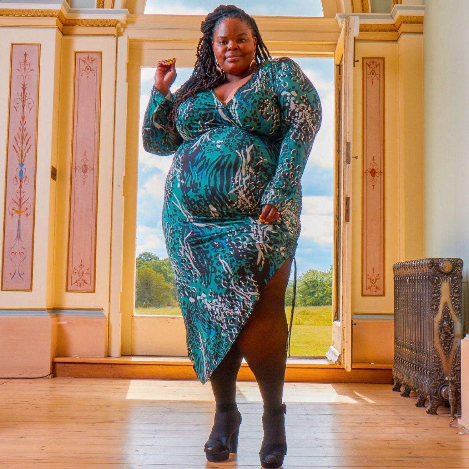 Mallas largas transparentes 30 deniers - Praliné