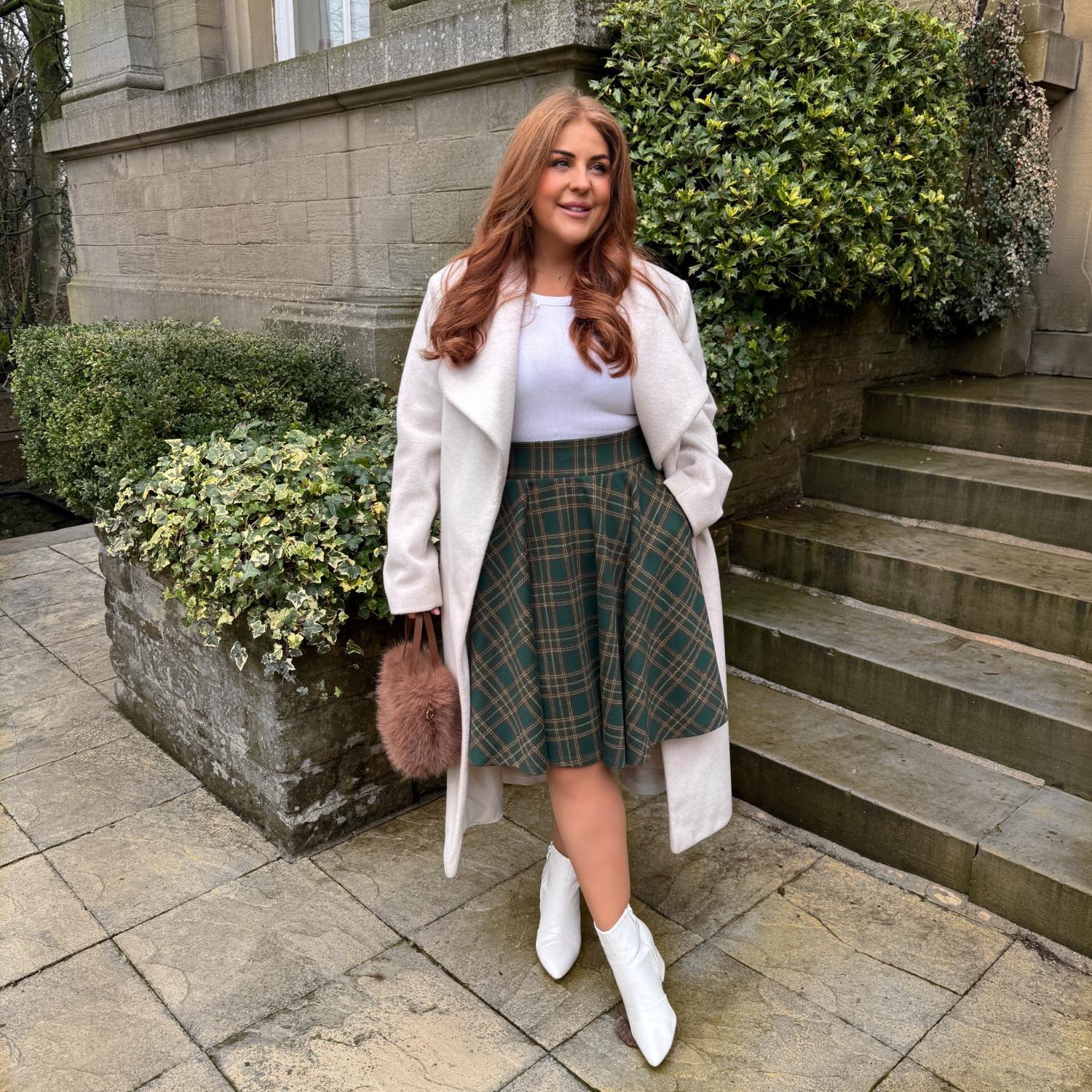 Falda acampanada a cuadros - Glenfern