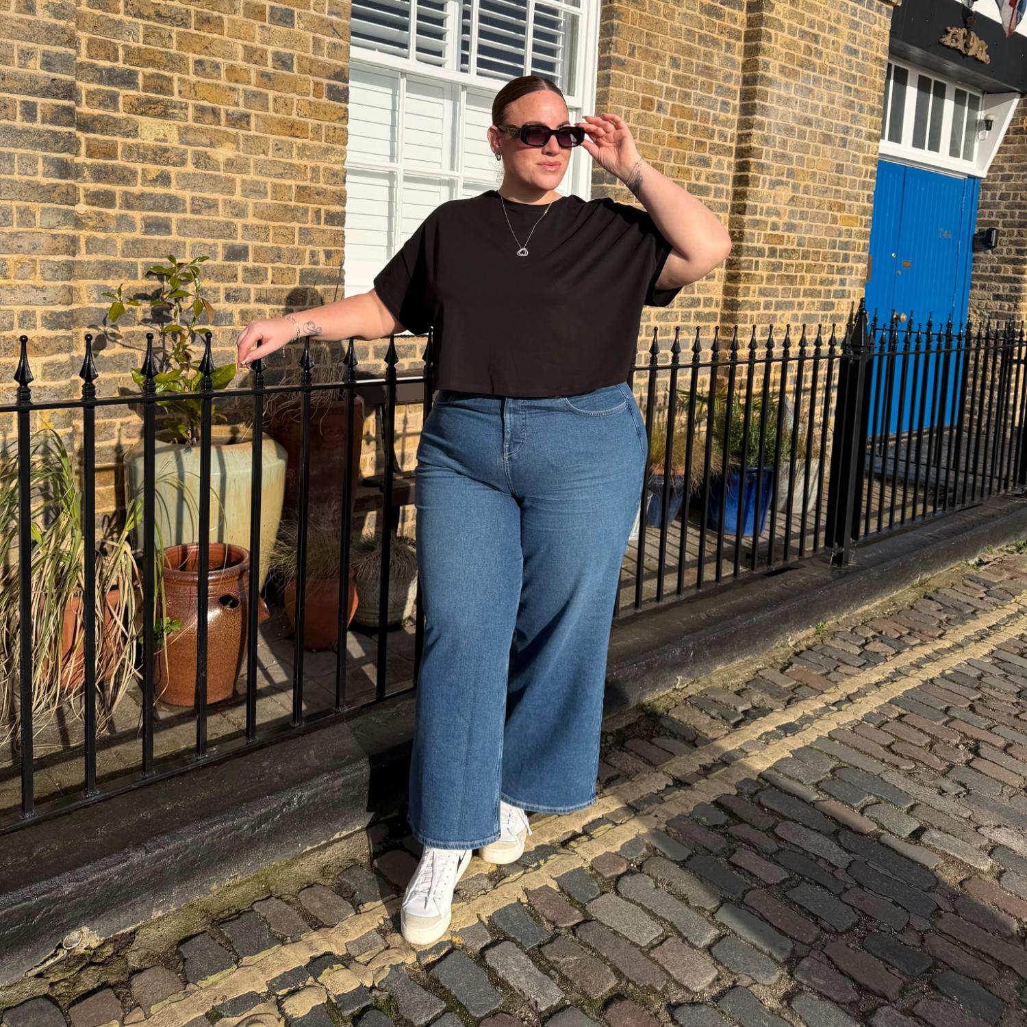 Pijama de algodón orgánico - Negro liso