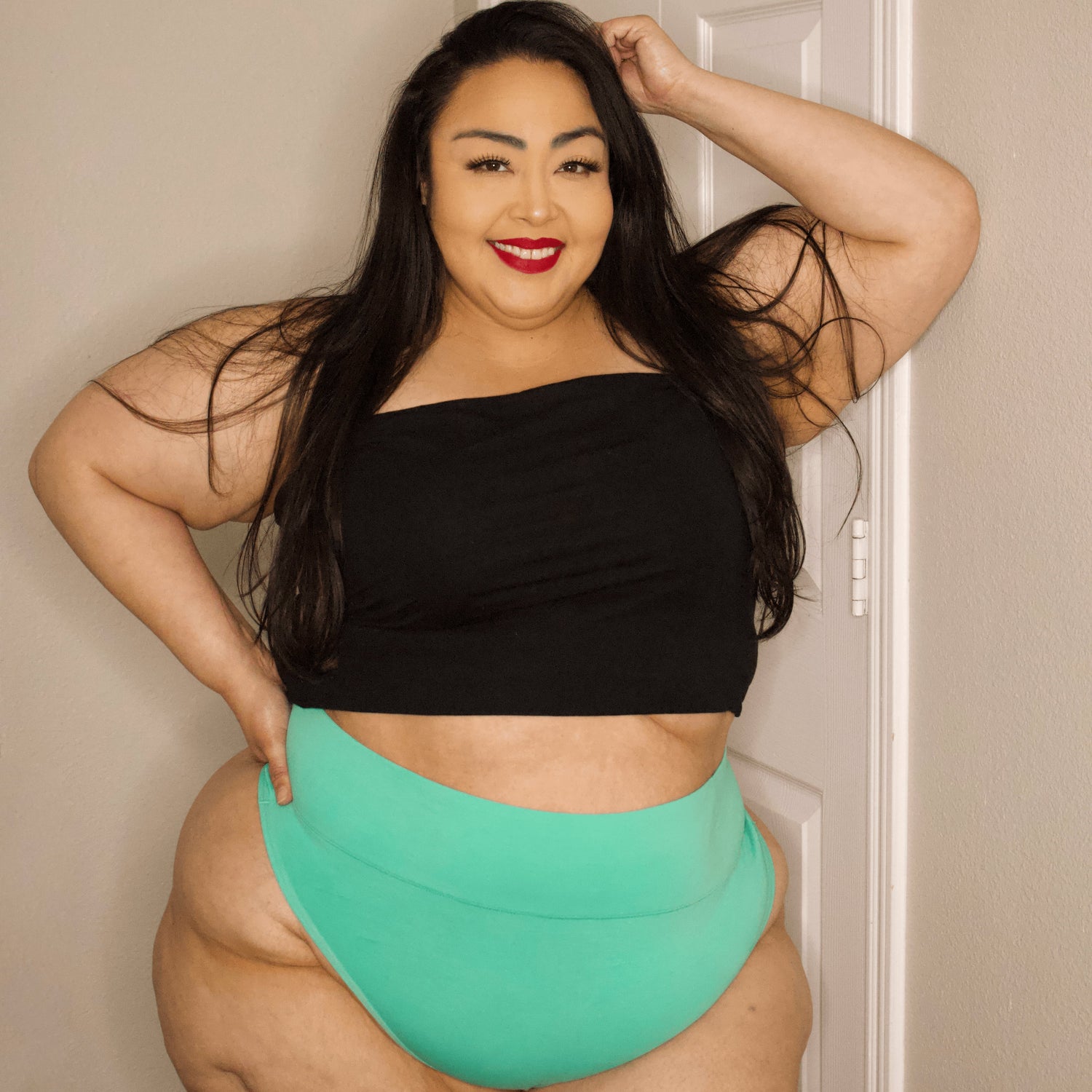 Tanga de algodón orgánico - Menta