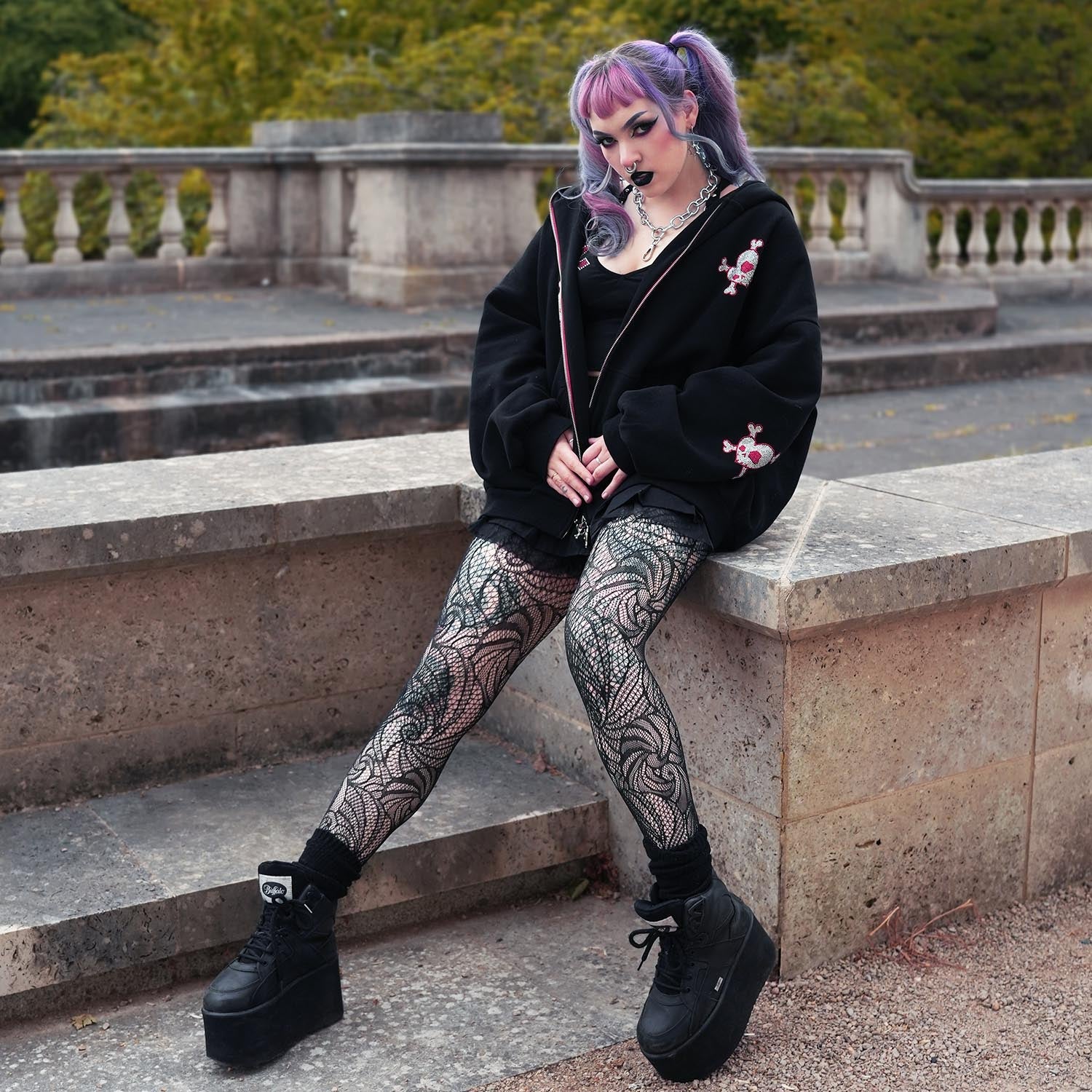 Thighs The Limit Mallas - Timewarp - Negro