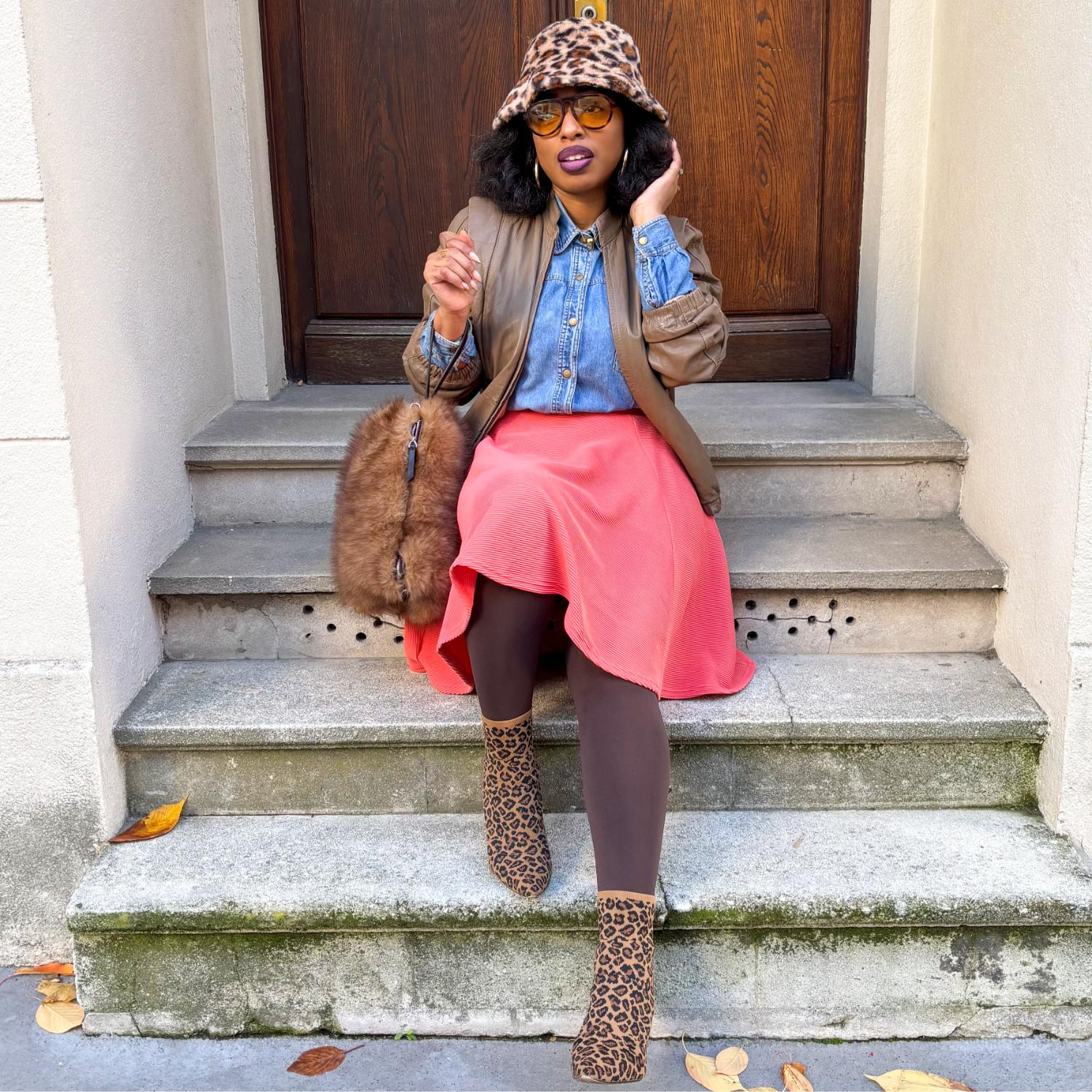 Falda de vuelo otomana - Coral especiado