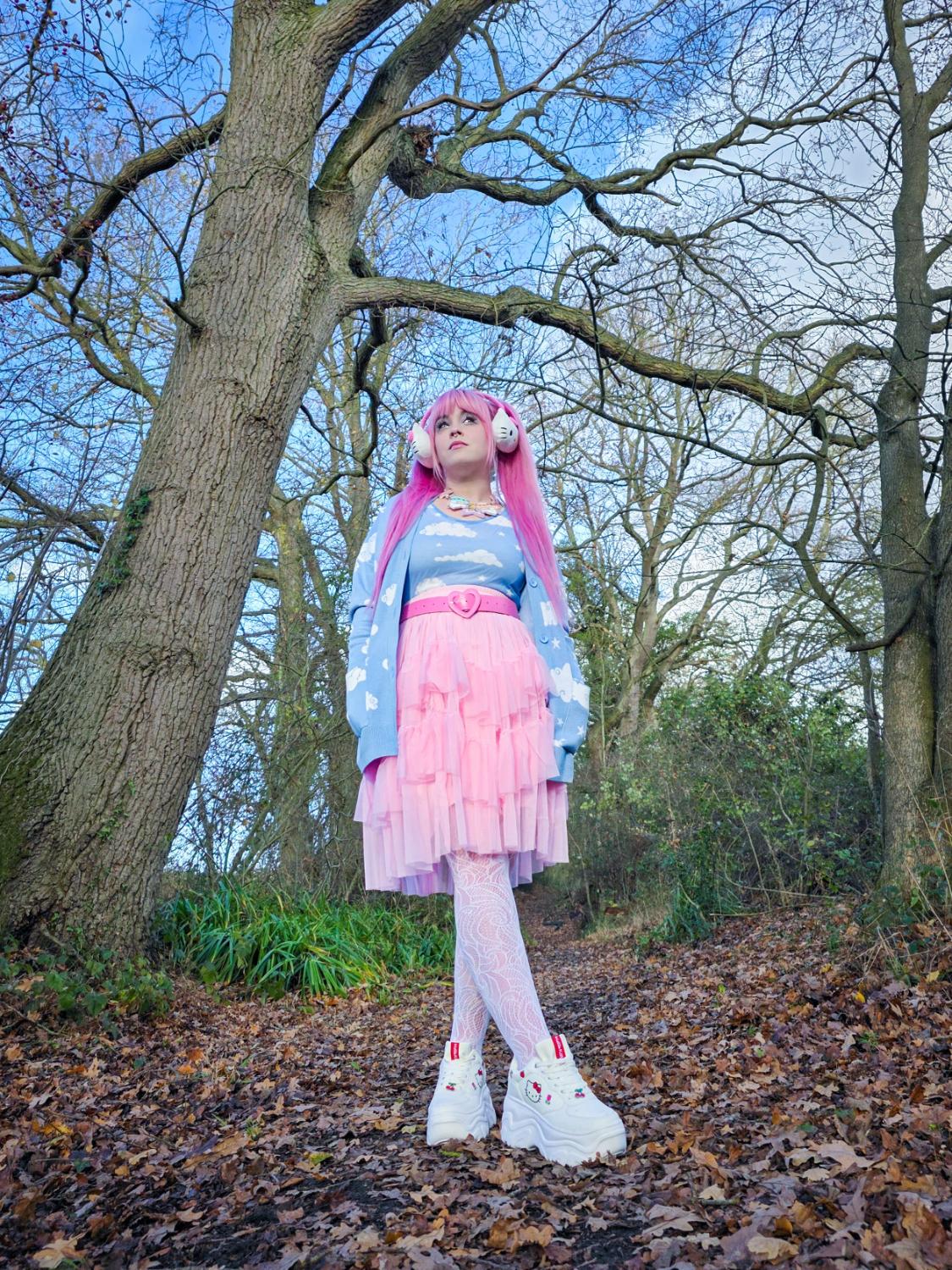 Falda de malla - Flushing Pink