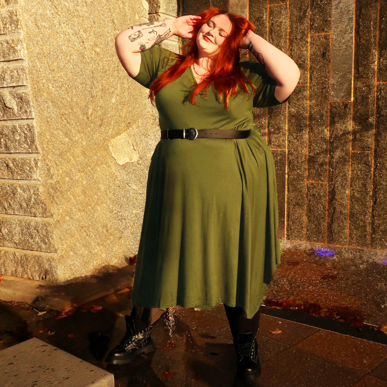 Cinturón de cuero vegano - Plata