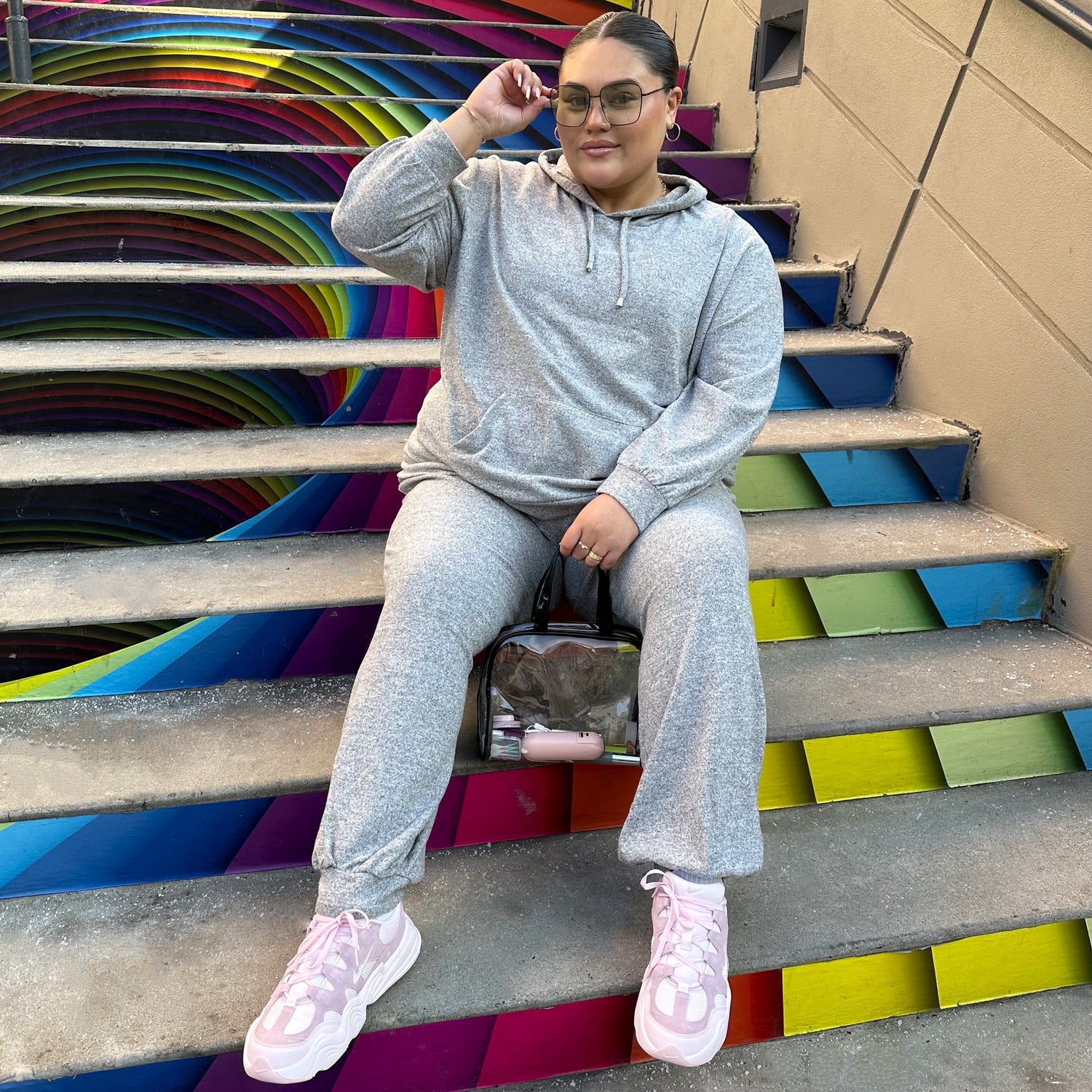 Sudadera con capucha - Marga gris