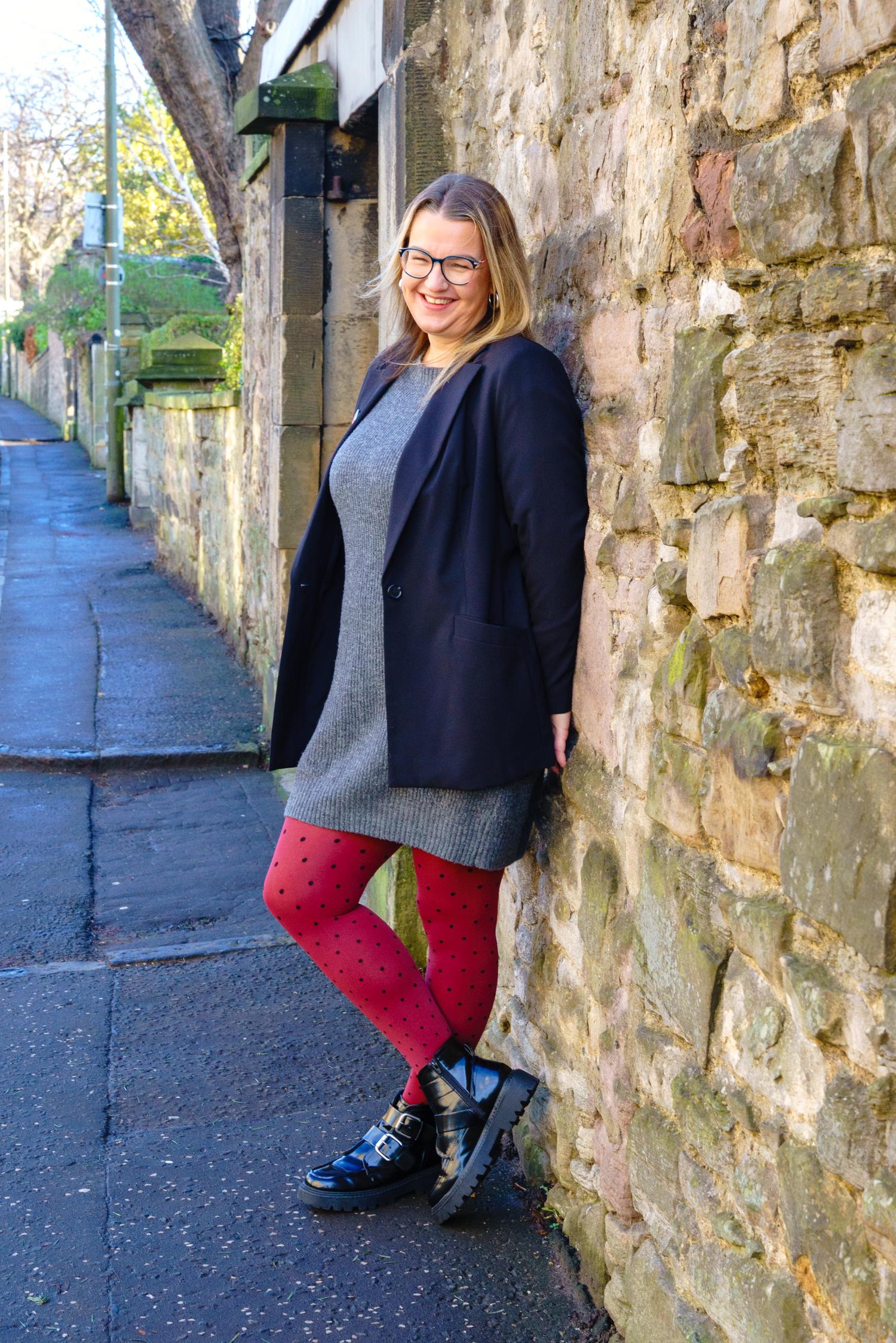 Medias opacas de 80 deniers - Cherry Dot