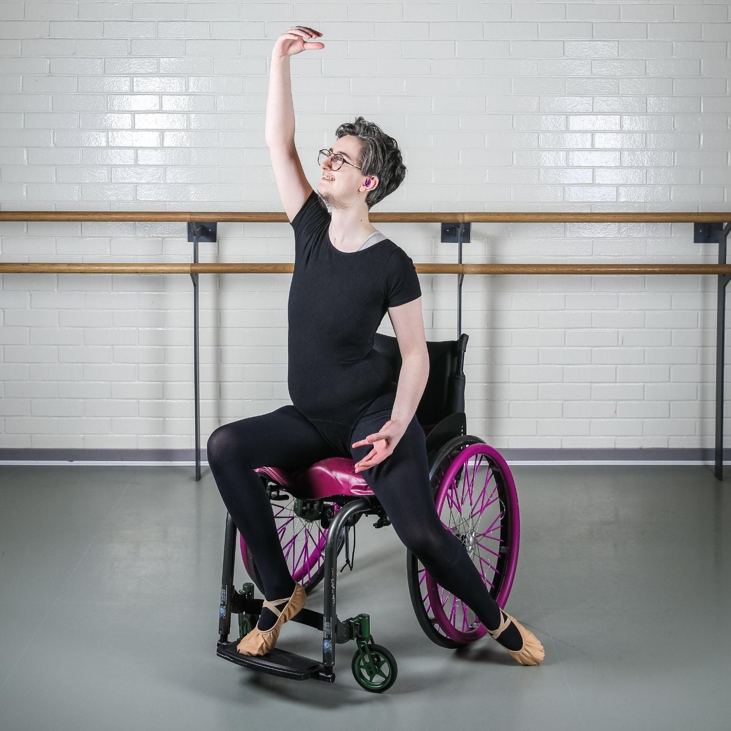 Mallas de danza convertibles - Negro