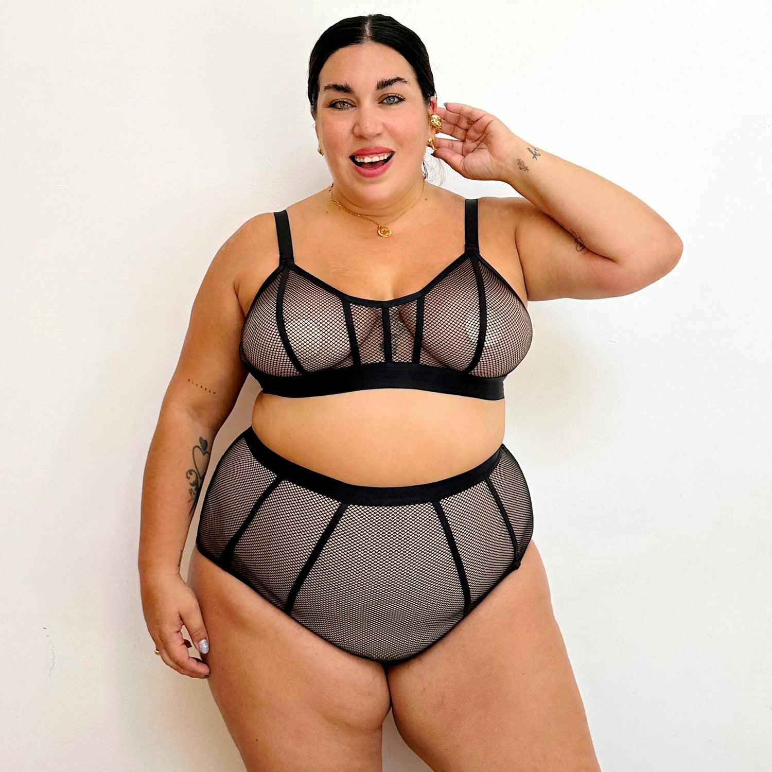 Bragas de rejilla Kitty