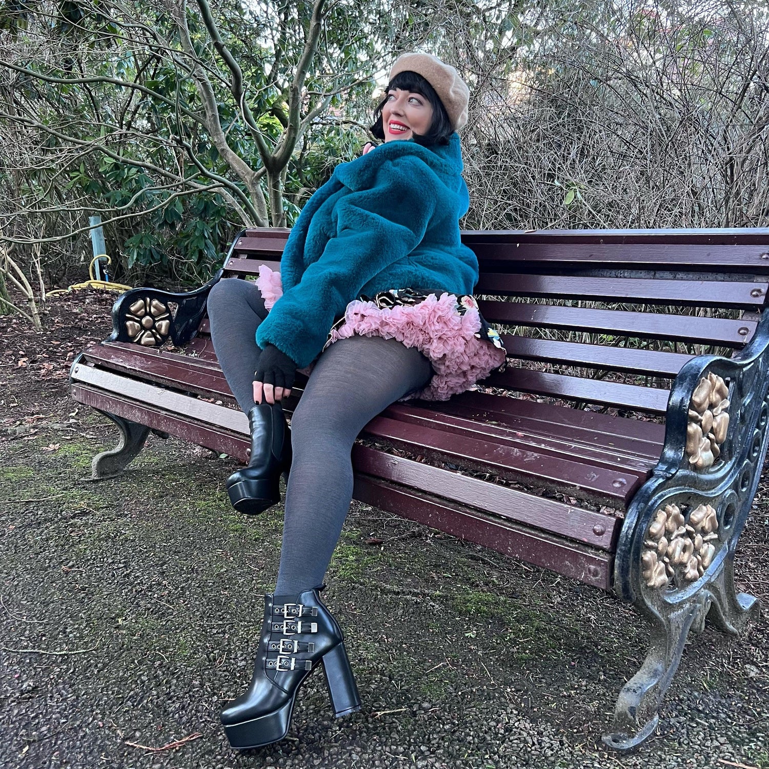 Core Tights - Mallas largas de lana merina - Storm Cloud