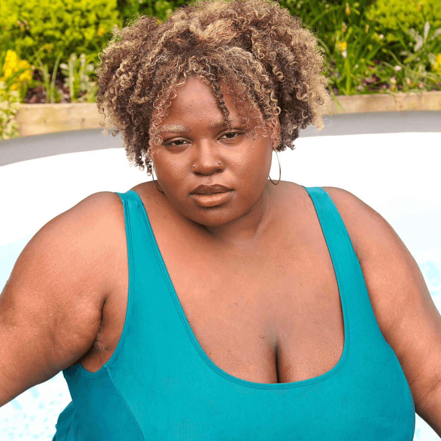 ¿A quién vas a llamar? Top de bikini - Verde azulado