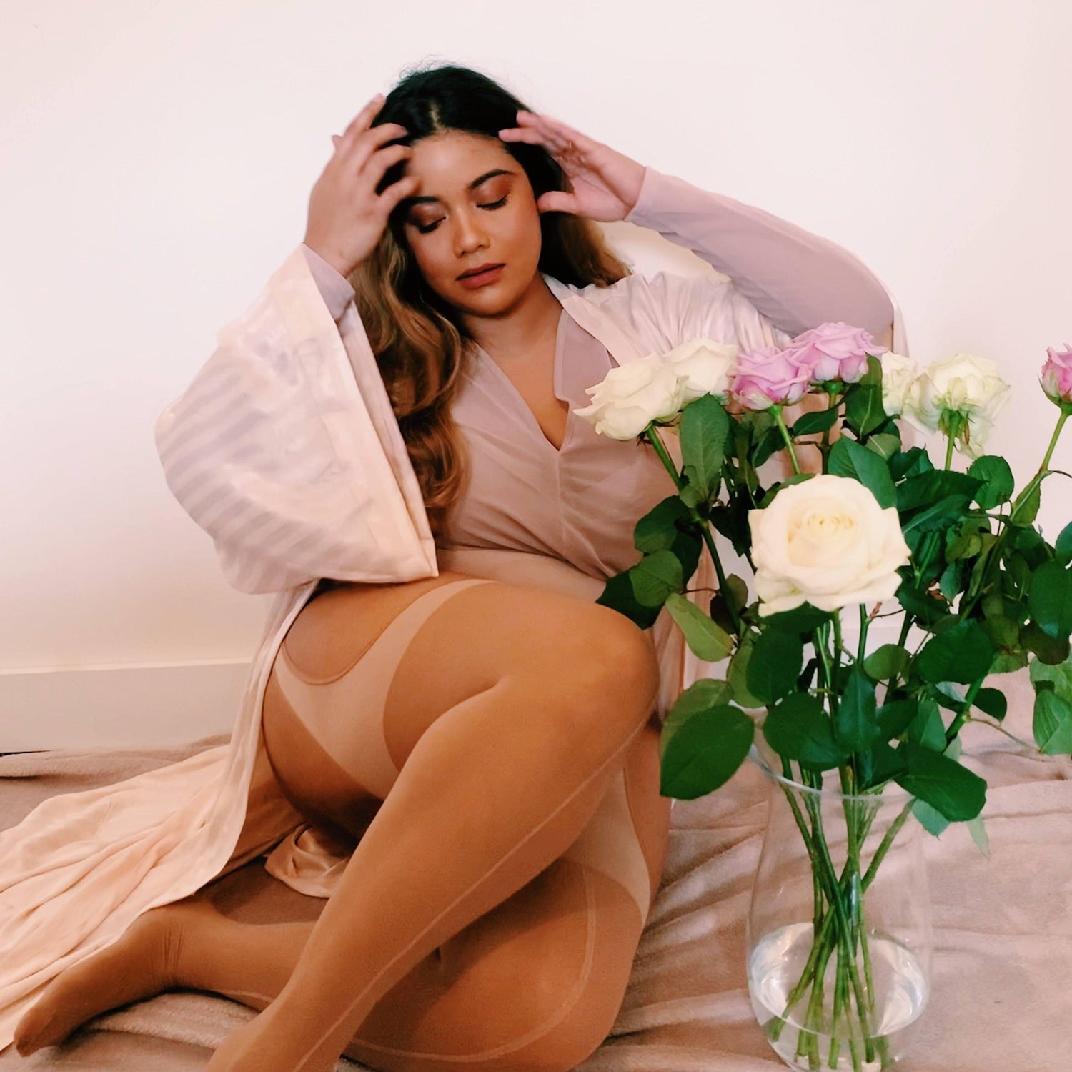 Medias - Sheer Mock Garter - Burlesque