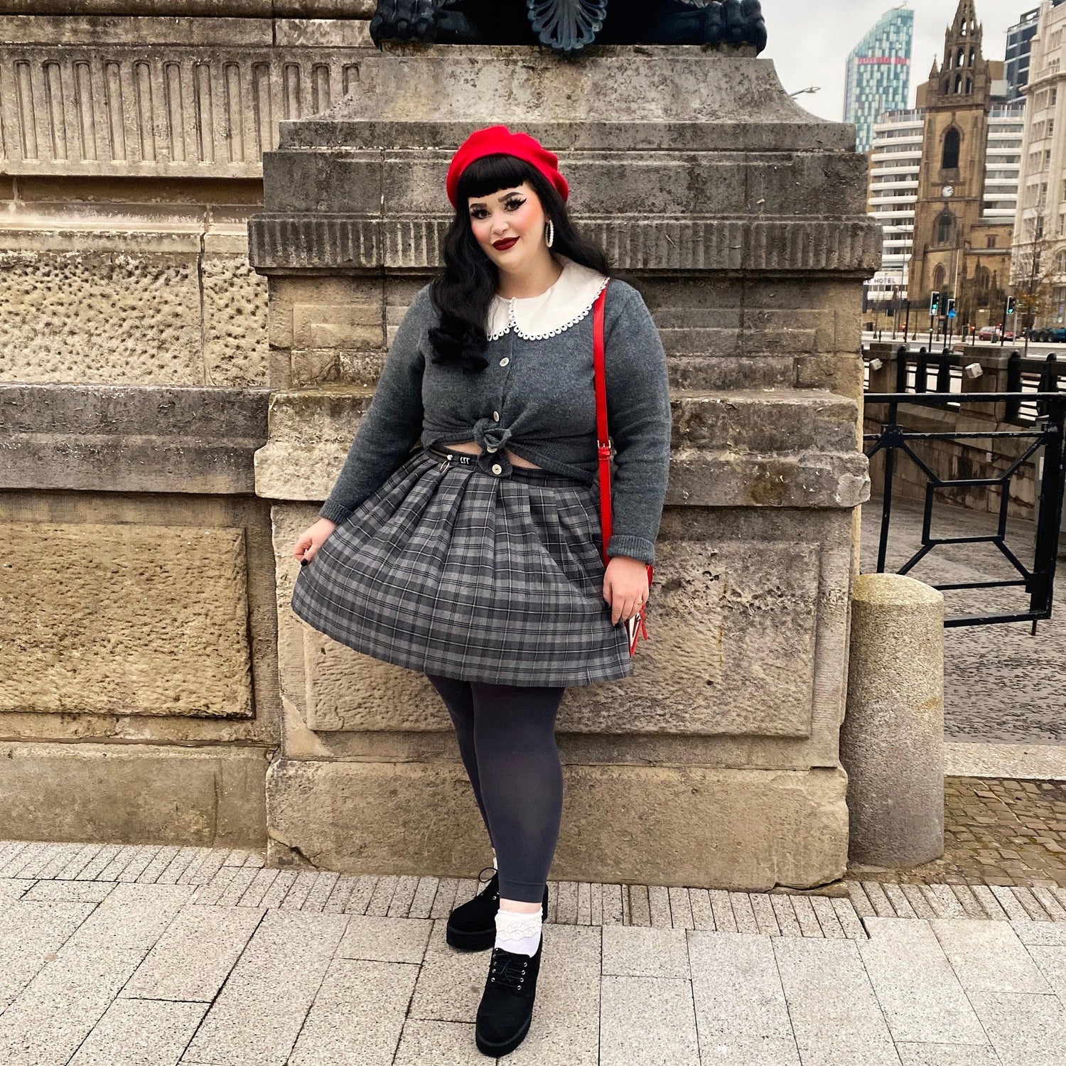 Collants sans pieds - Ardoise