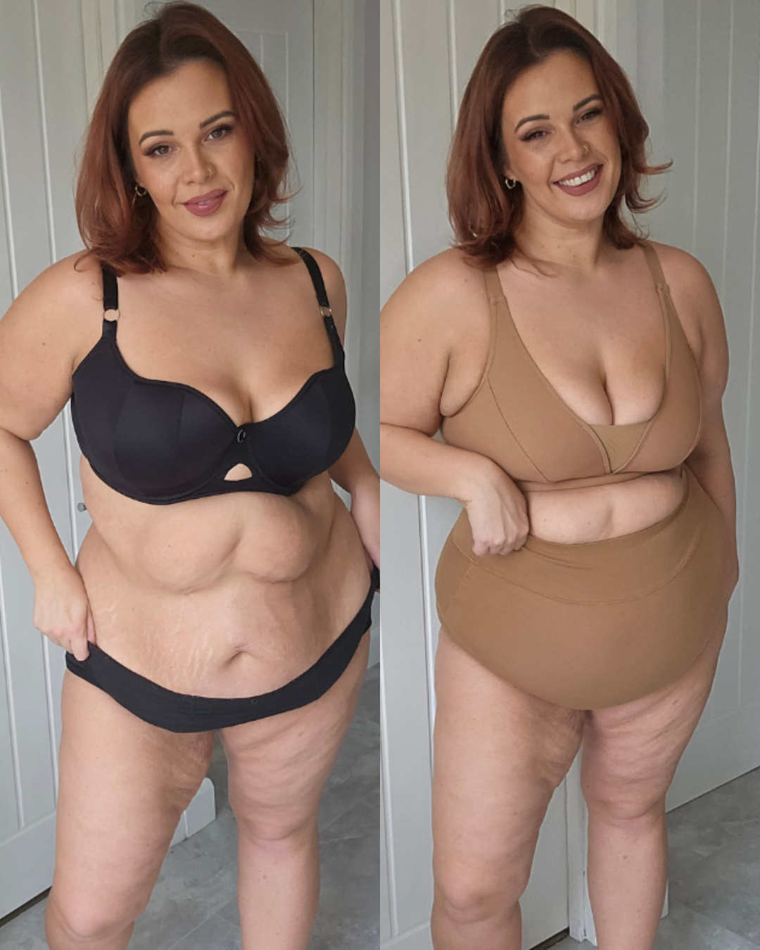 Culotte taille haute en coton biologique - Caramel