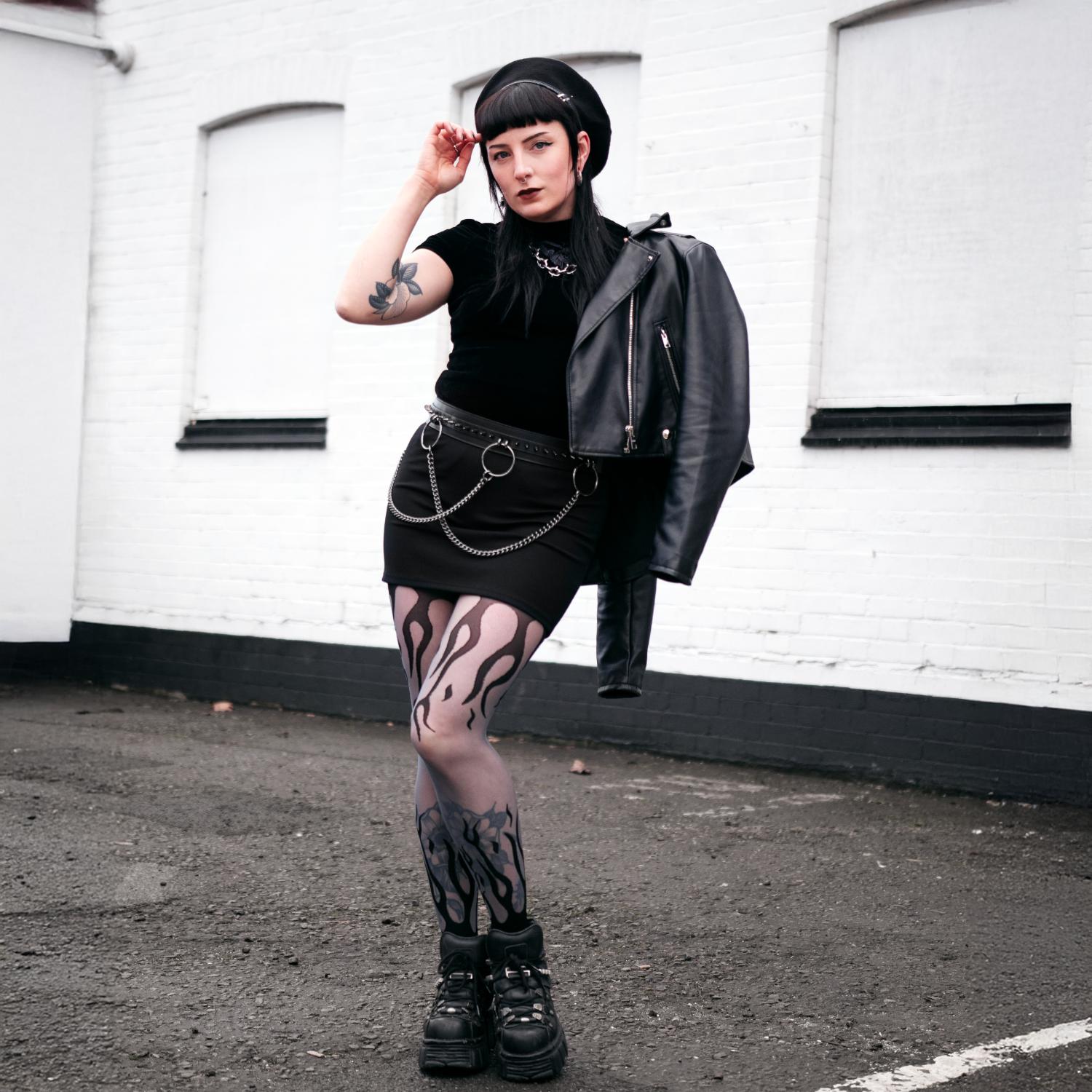 Collants transparents Flames