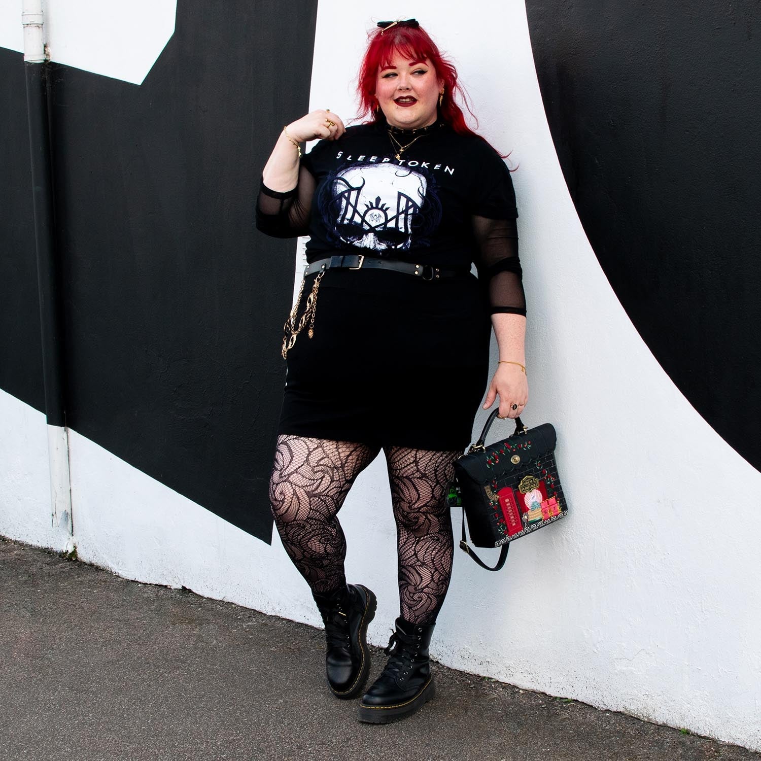 Thighs The Limit Fishnets - Timewarp - Noir