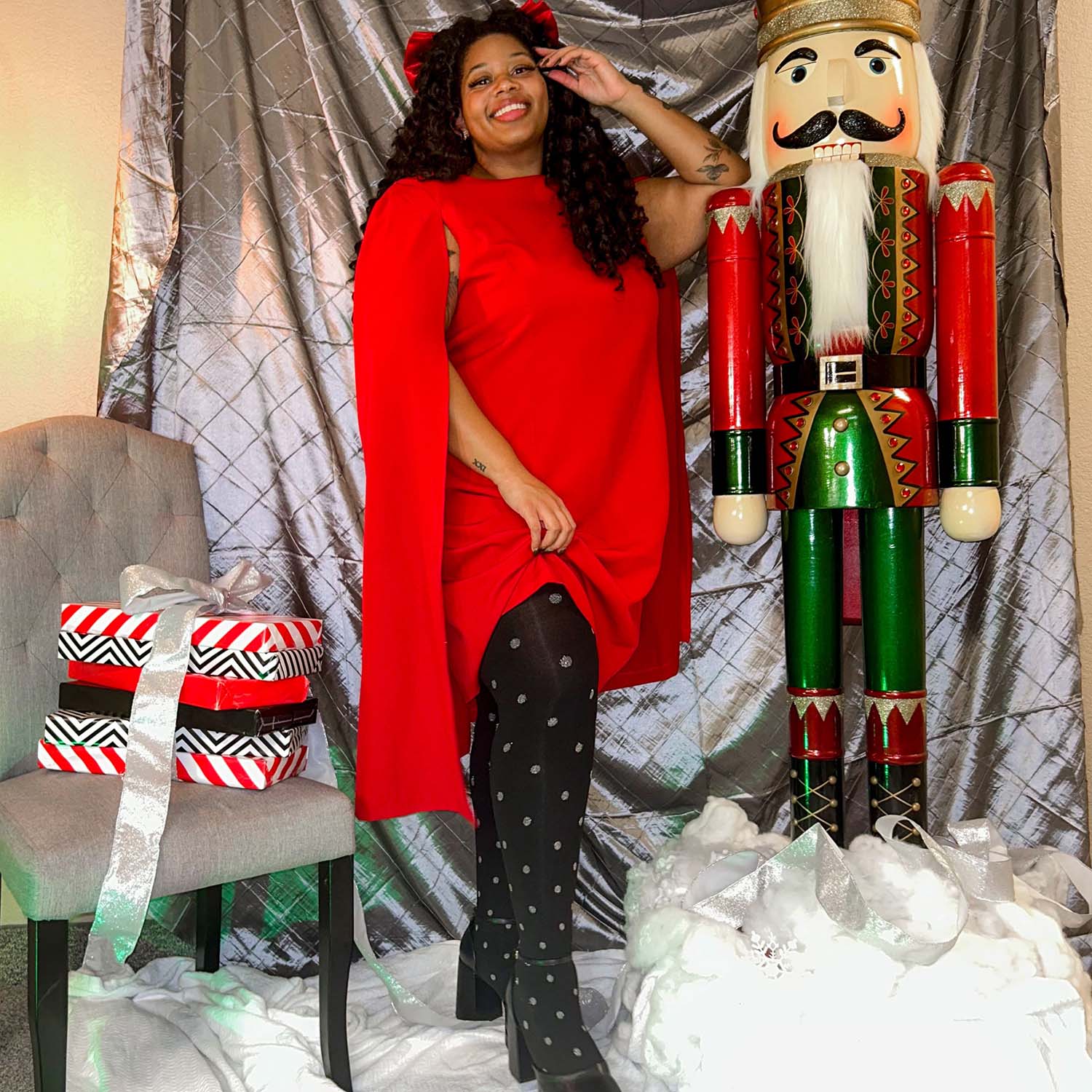 Christmas Tights - Polka Bear