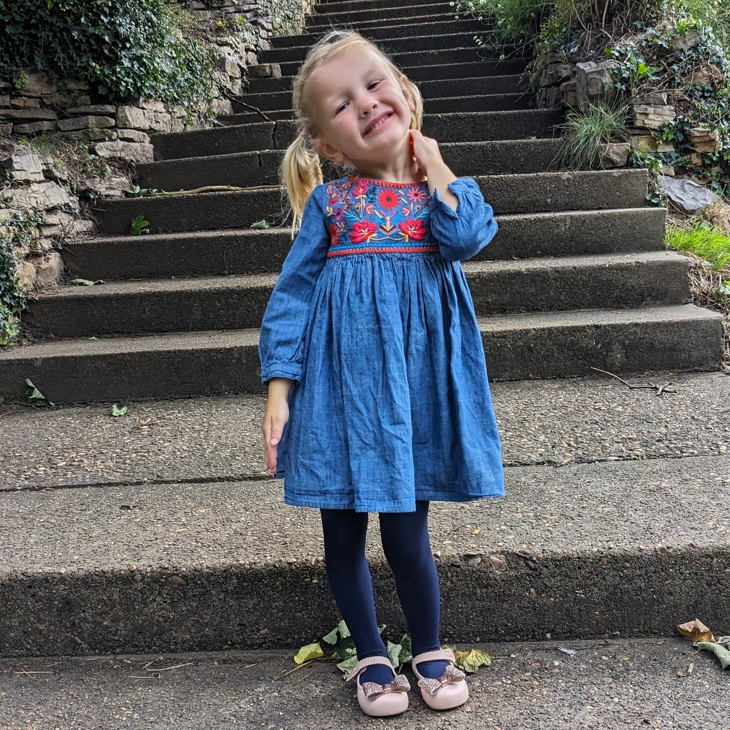 Collants pour enfants - Marine