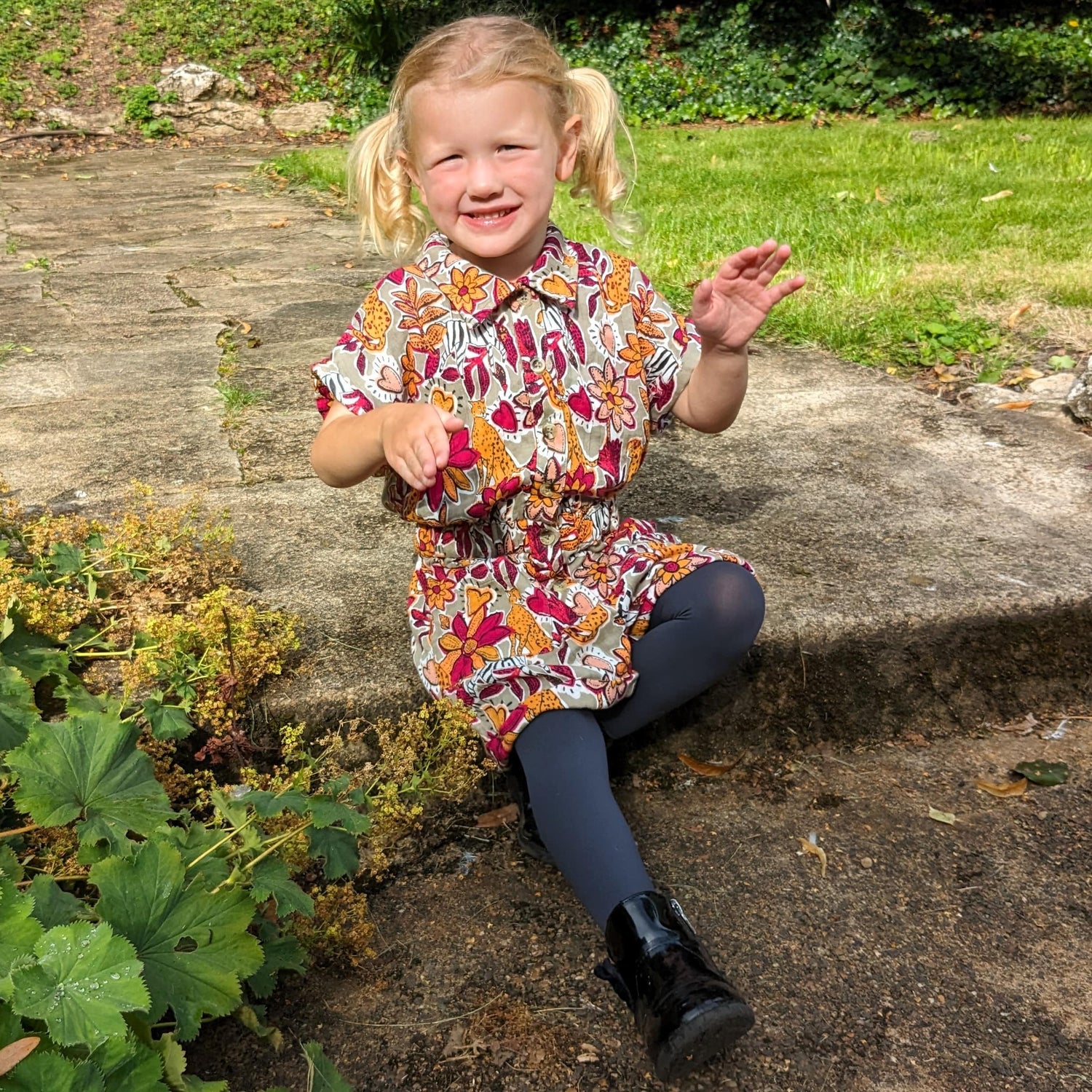 Collants pour enfants - Gris ardoise