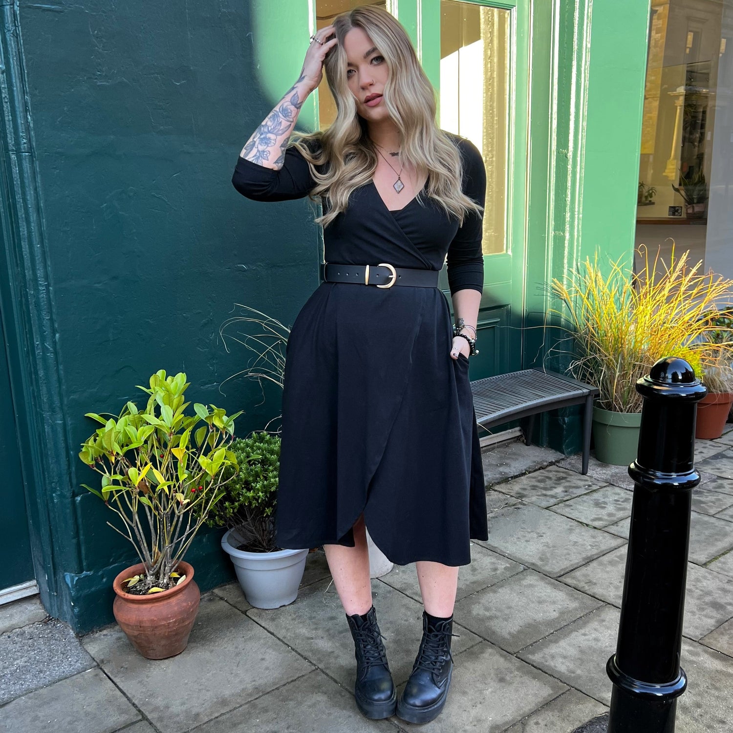 Ceinture en cuir végétalien - Or