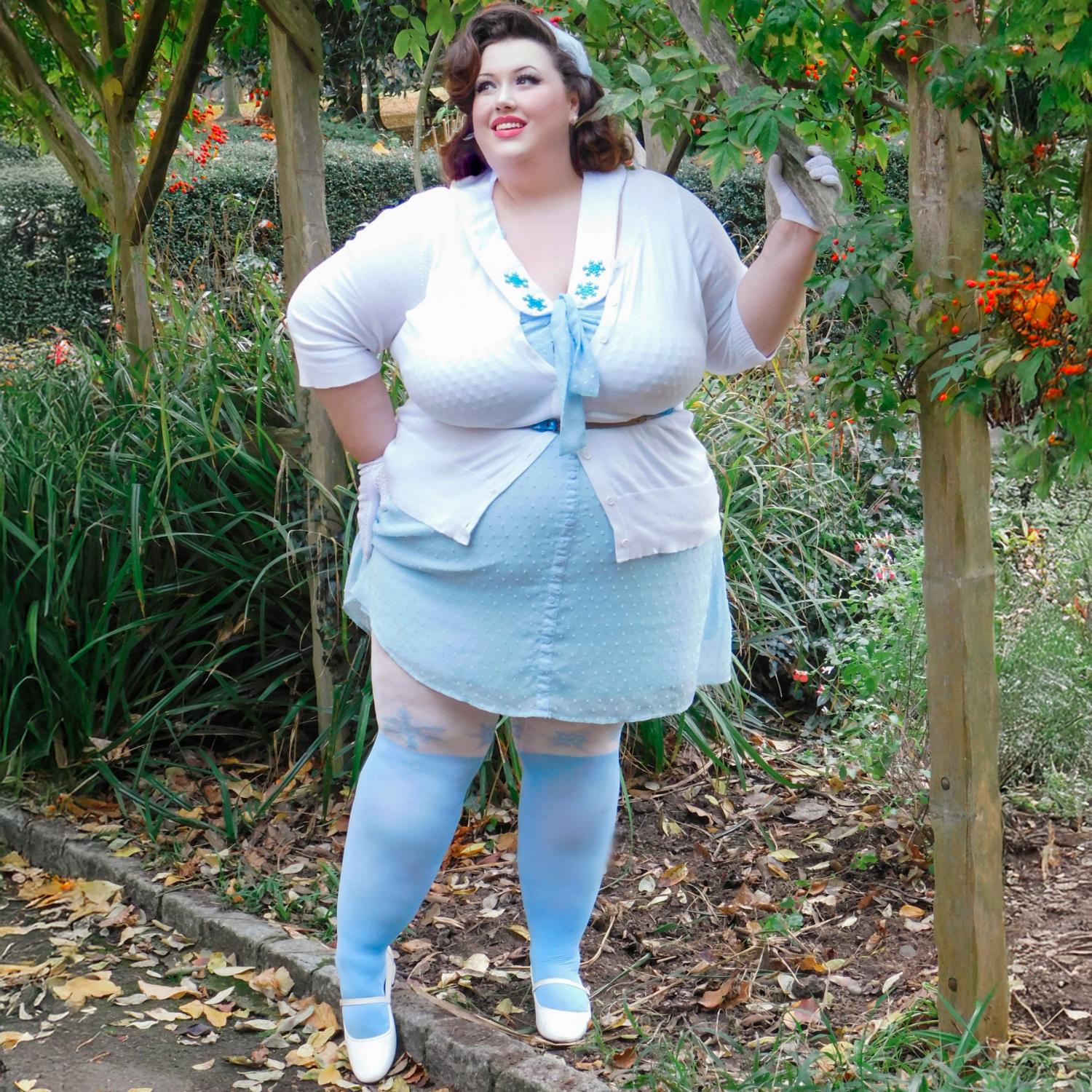 Collants opaques 80 deniers - Jarretière Snowflake