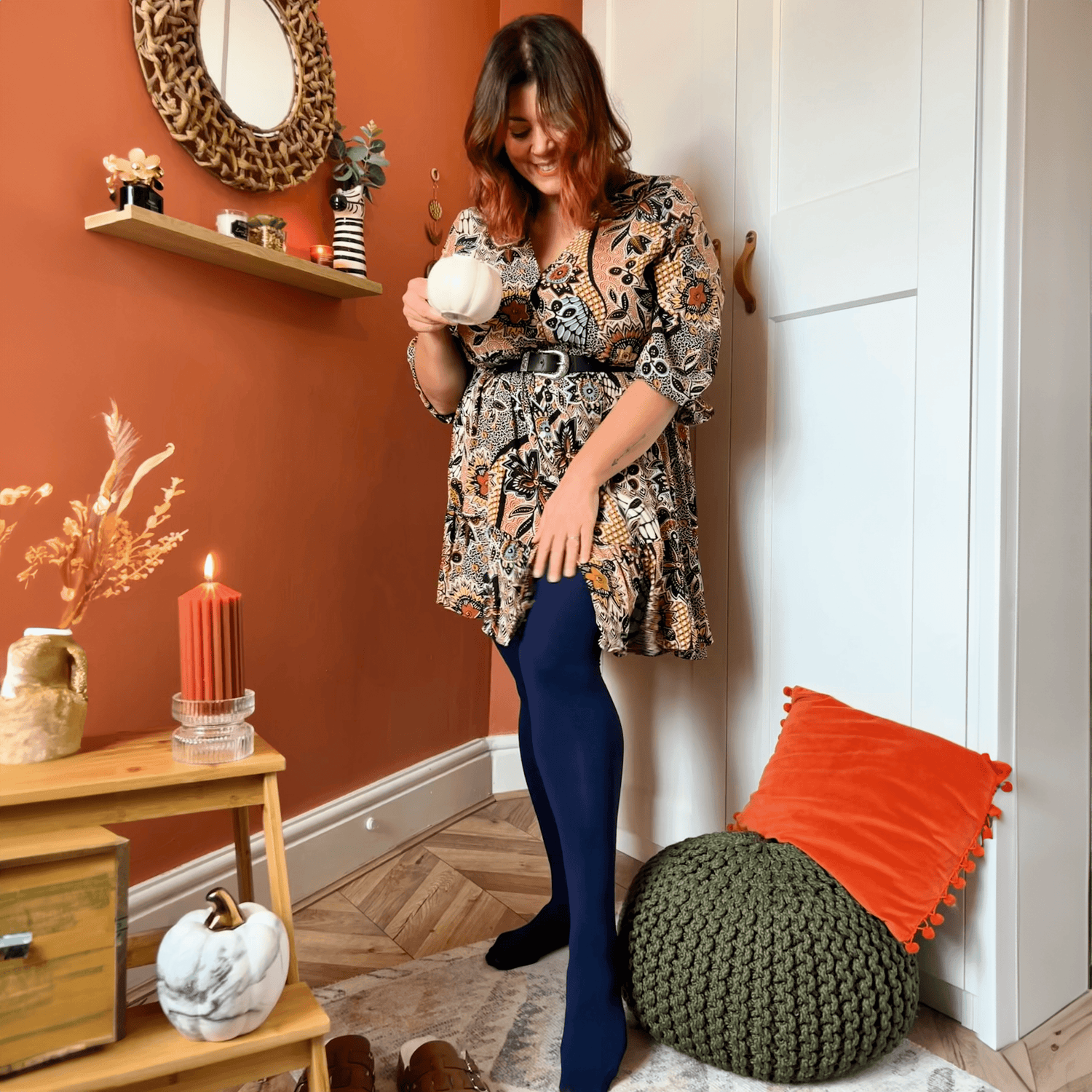 Collant 120 deniers - Marine