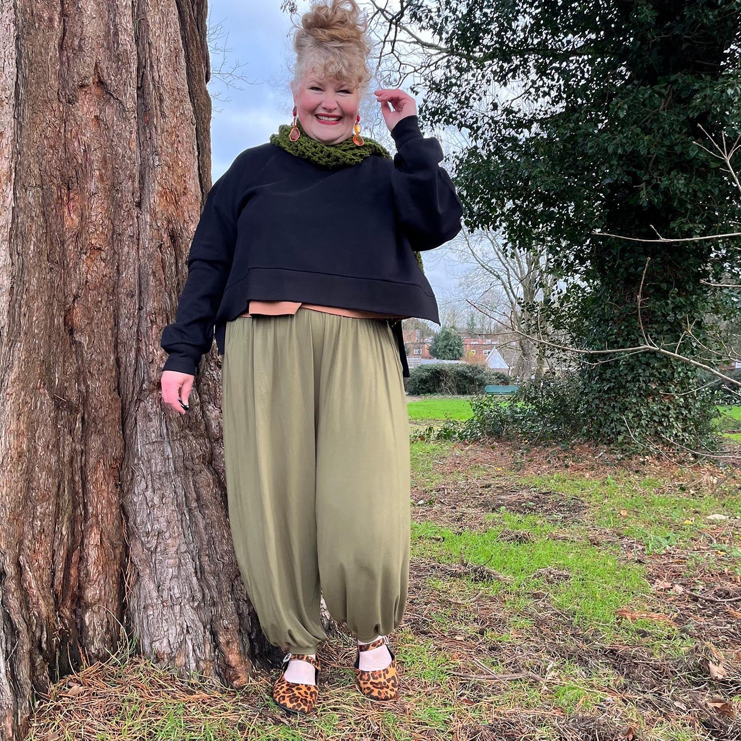 Pantalon Claudette - Olive