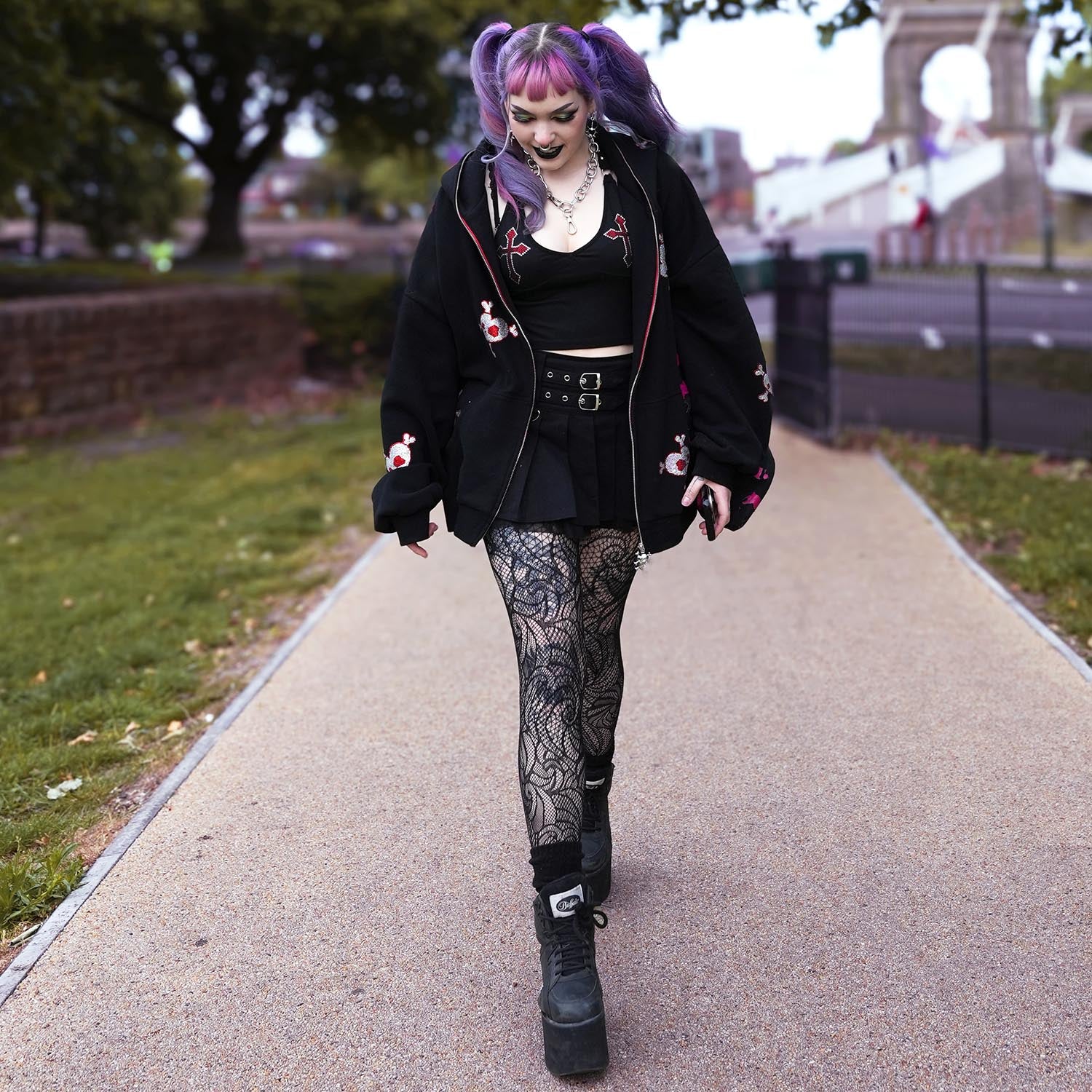 Thighs The Limit Fishnets - Timewarp - Noir