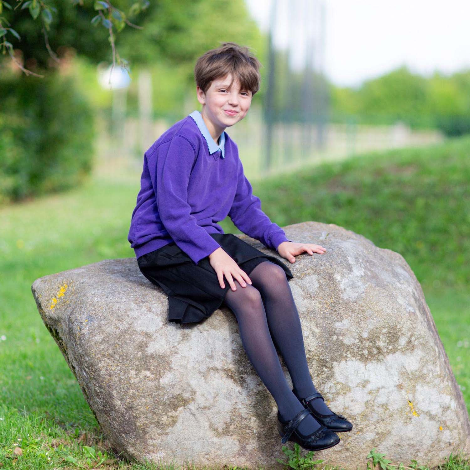 Collants pour enfants - Gris ardoise