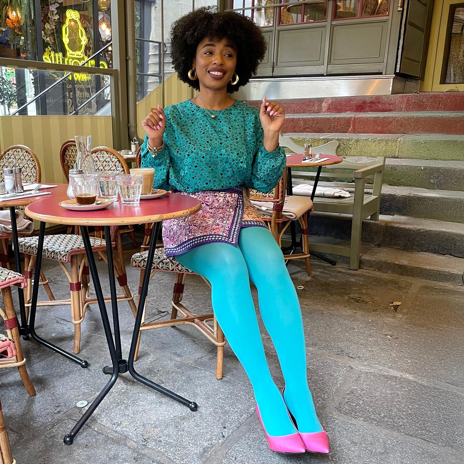 Collant 80 deniers - Mosaic