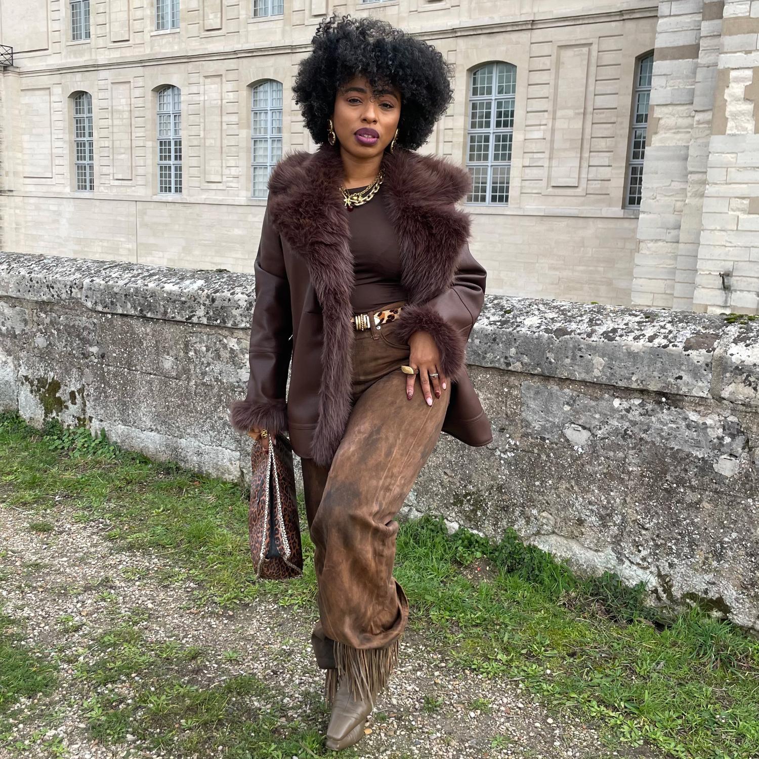 Veste aviateur Amelia - Marron