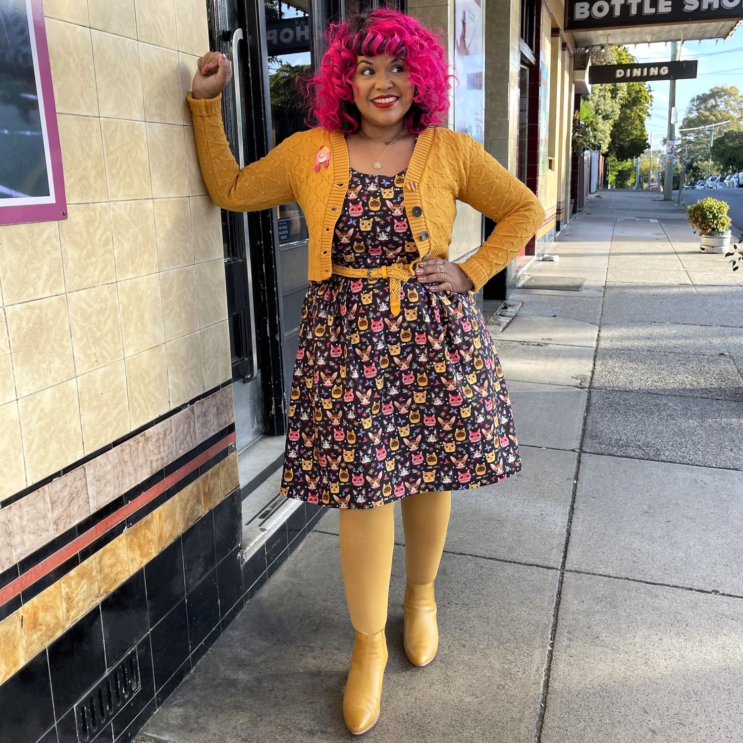 Collant 80 deniers - Colonel Mustard