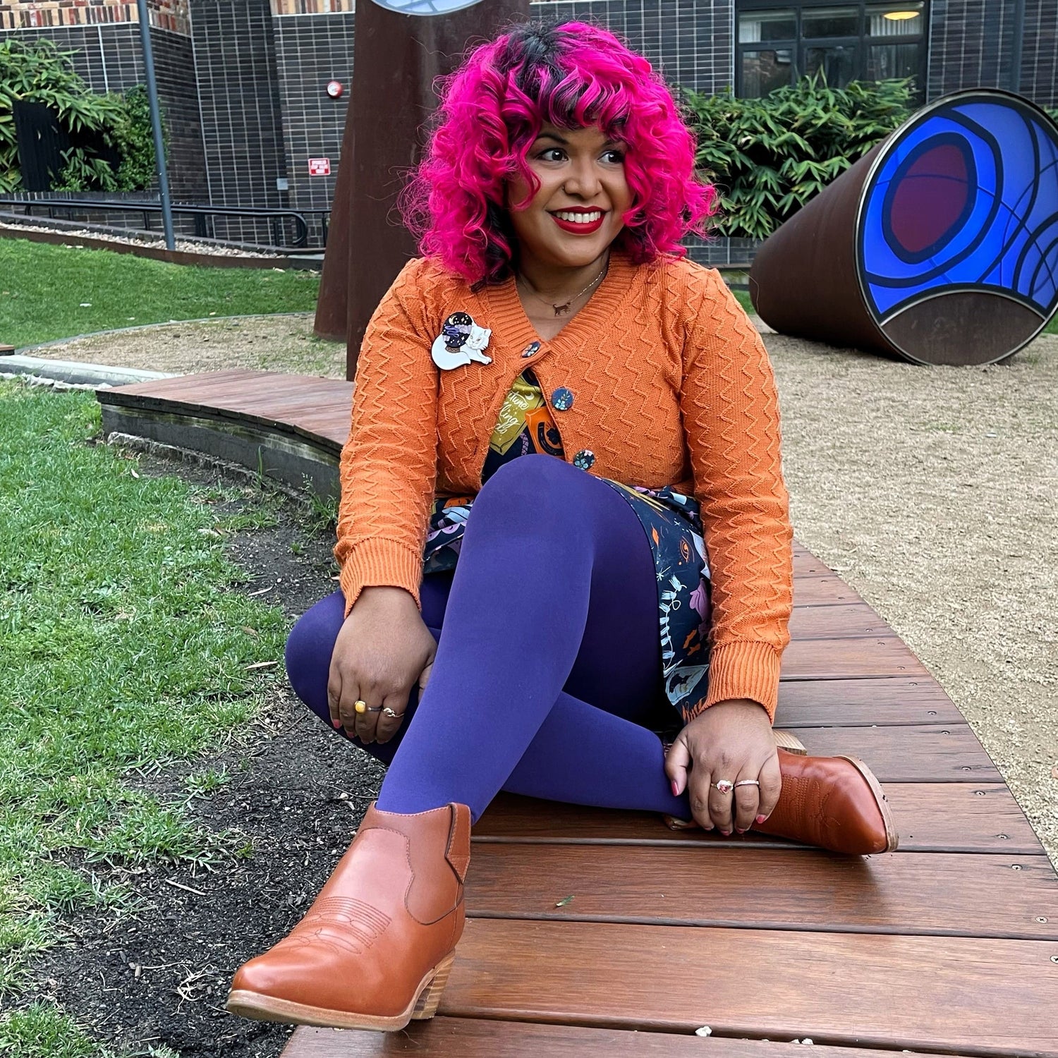 Collant 80 deniers - Suffragette Purple