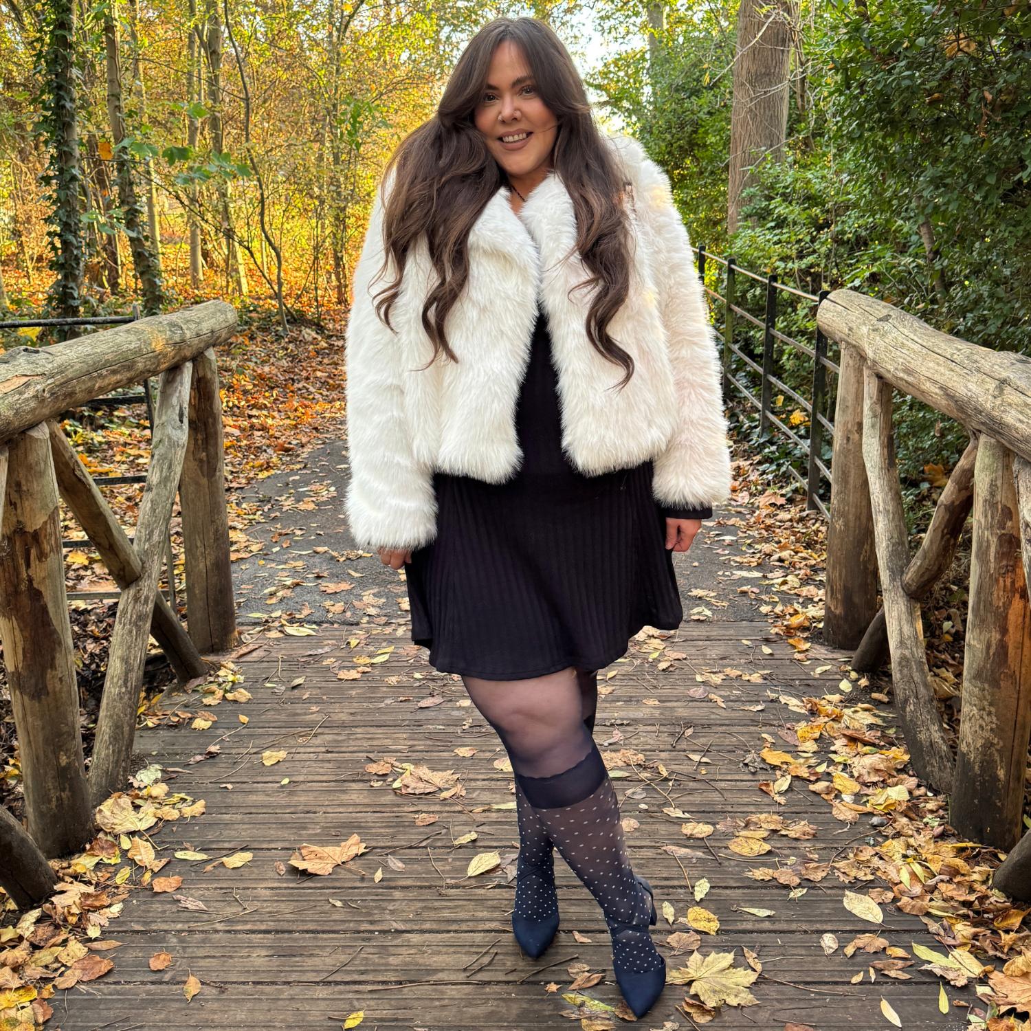 Collants en fausse chaussette Seoul Chic - Marine