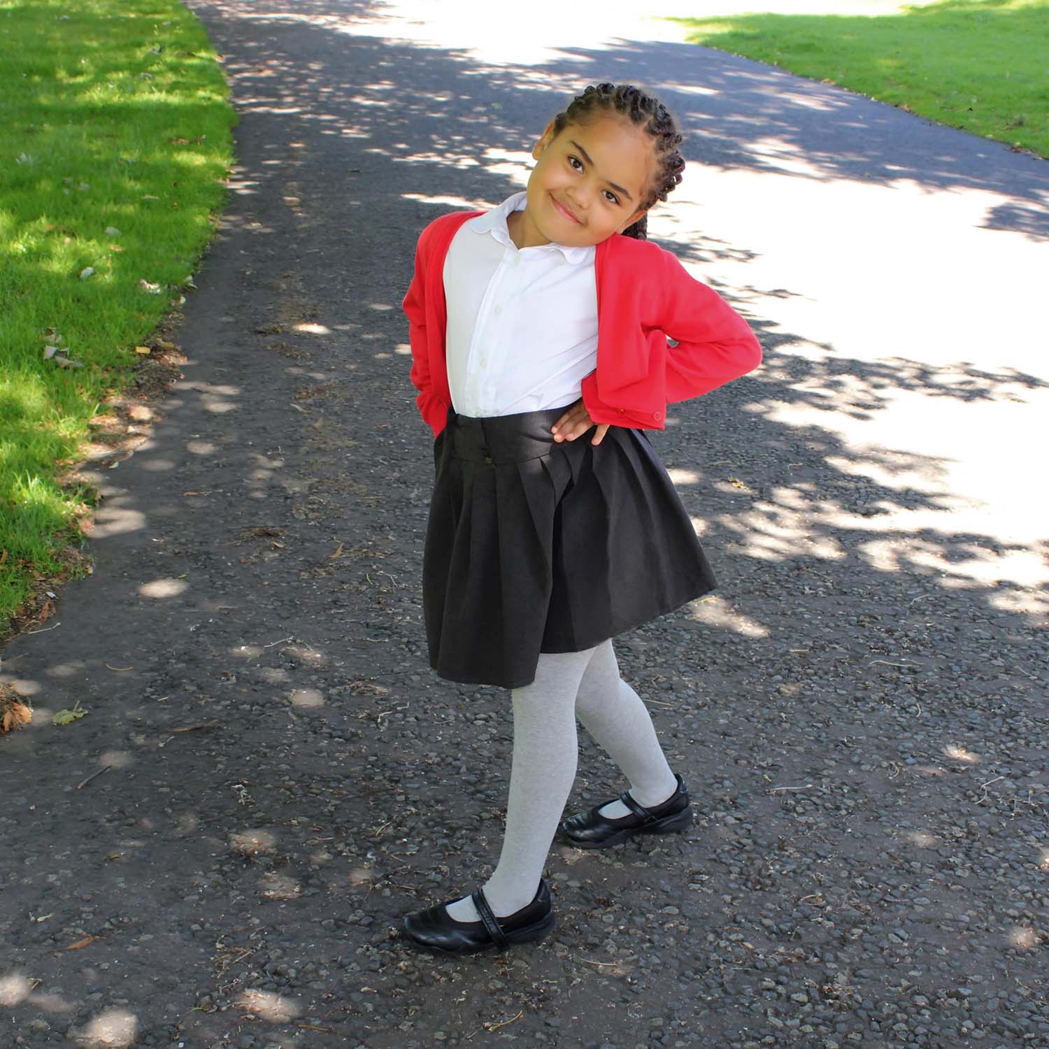 Collants en coton pour enfants - Gris Marl